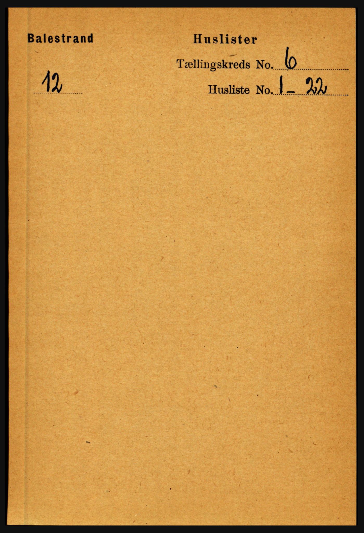 RA, 1891 census for 1418 Balestrand, 1891, p. 1334