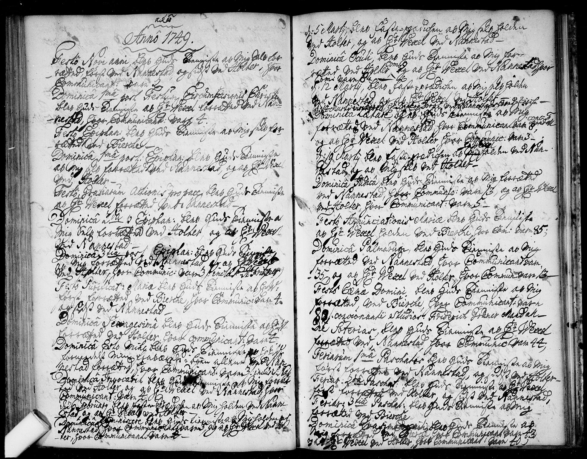 Nannestad prestekontor Kirkebøker, AV/SAO-A-10414a/F/Fa/L0004: Parish register (official) no. I 4, 1716-1753