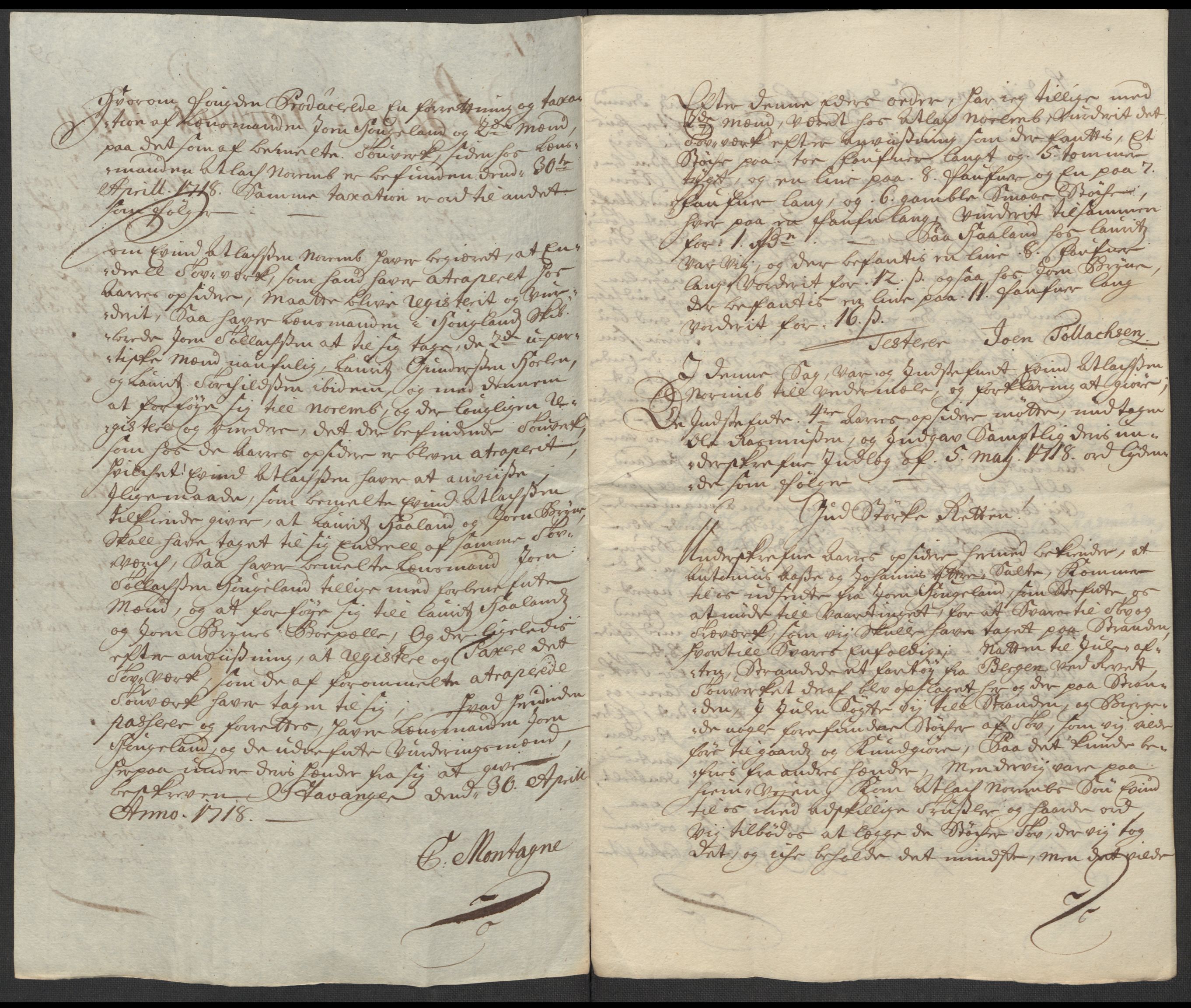 Rentekammeret inntil 1814, Reviderte regnskaper, Fogderegnskap, AV/RA-EA-4092/R46/L2743: Fogderegnskap Jæren og Dalane, 1718, p. 275