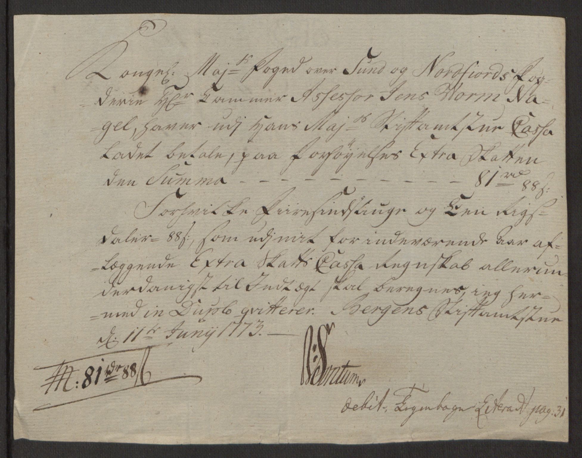 Rentekammeret inntil 1814, Reviderte regnskaper, Fogderegnskap, AV/RA-EA-4092/R53/L3551: Ekstraskatten Sunn- og Nordfjord, 1772, p. 55