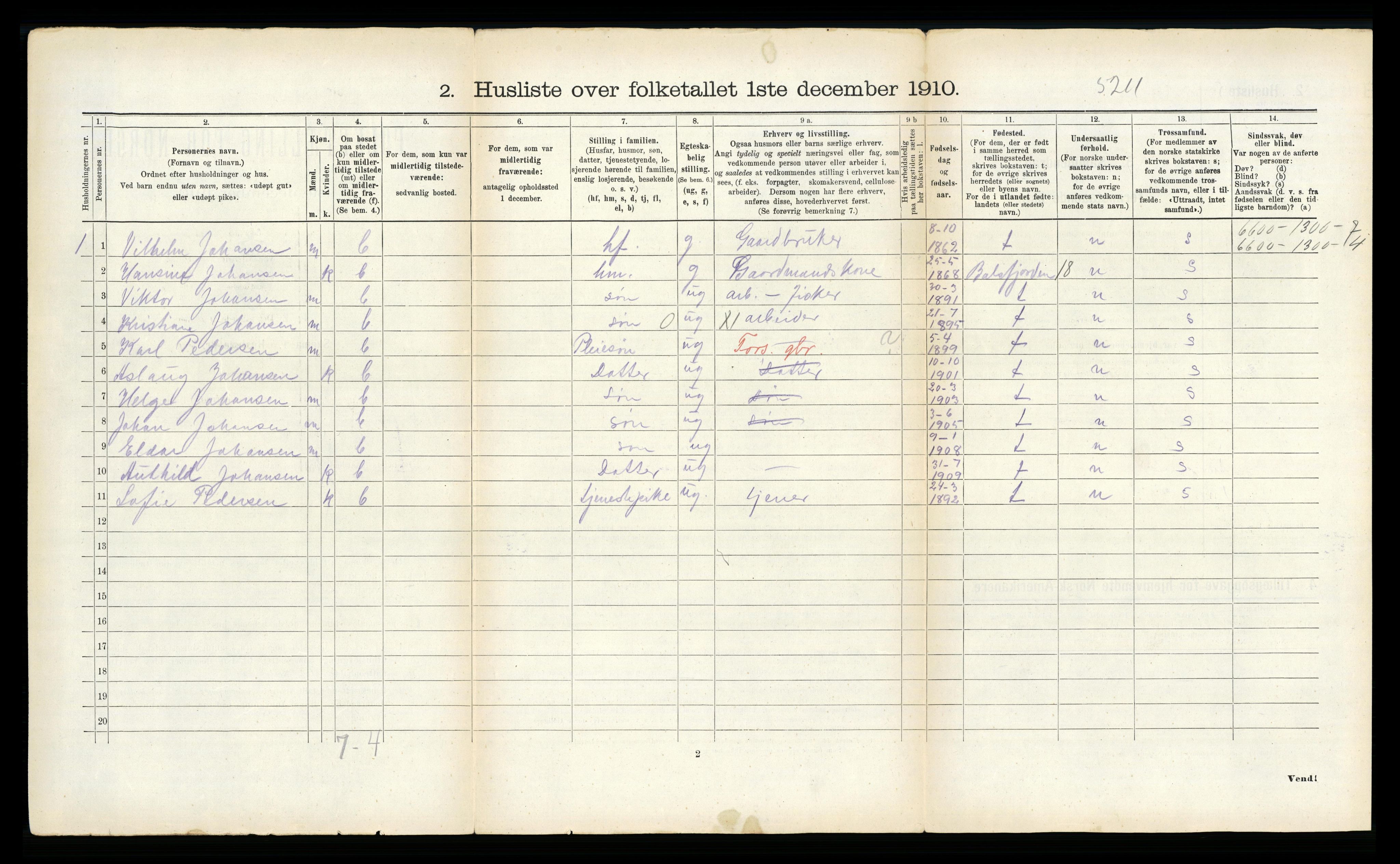 RA, 1910 census for Tromsøysund, 1910, p. 386