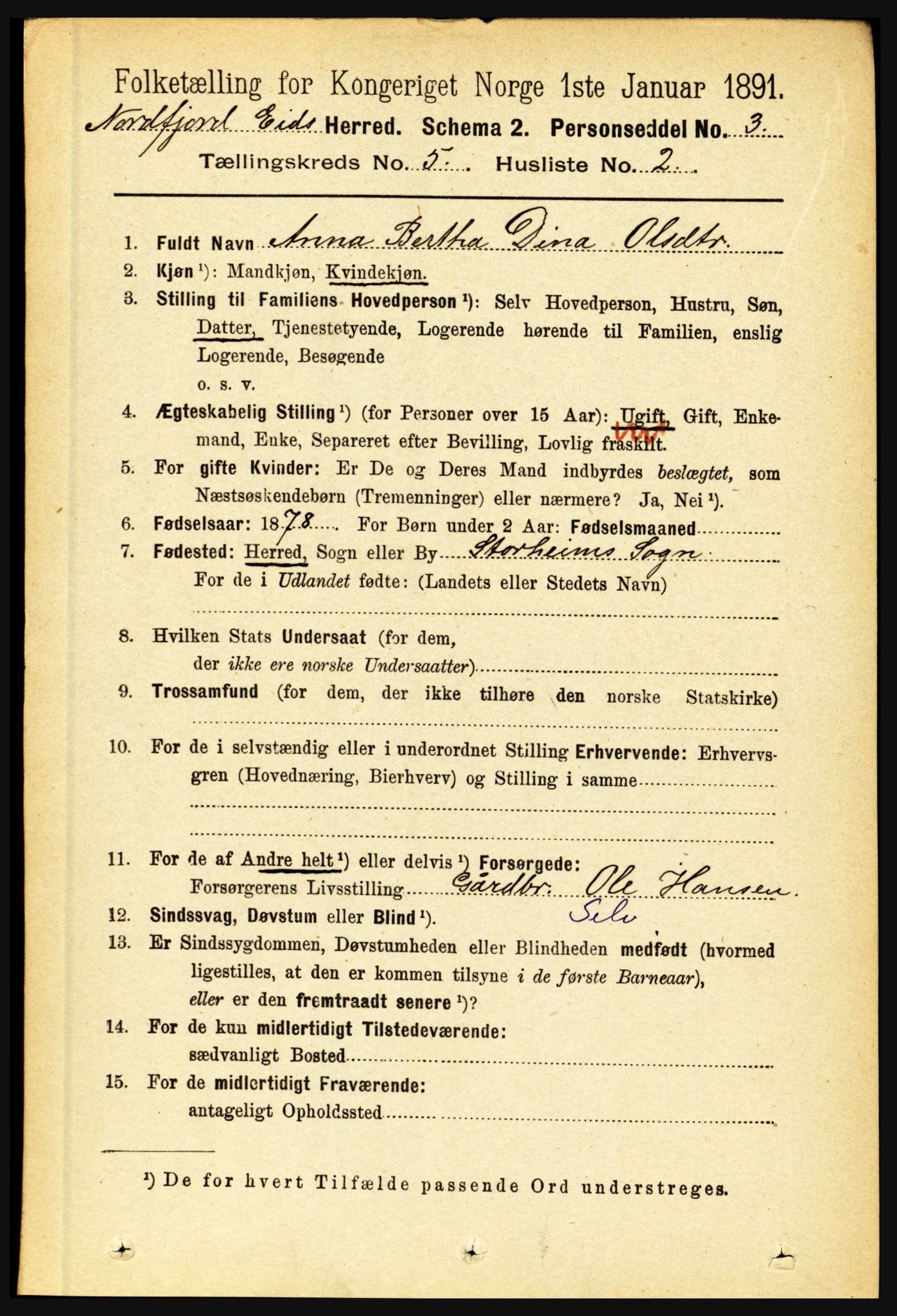 RA, 1891 census for 1443 Eid, 1891, p. 1159