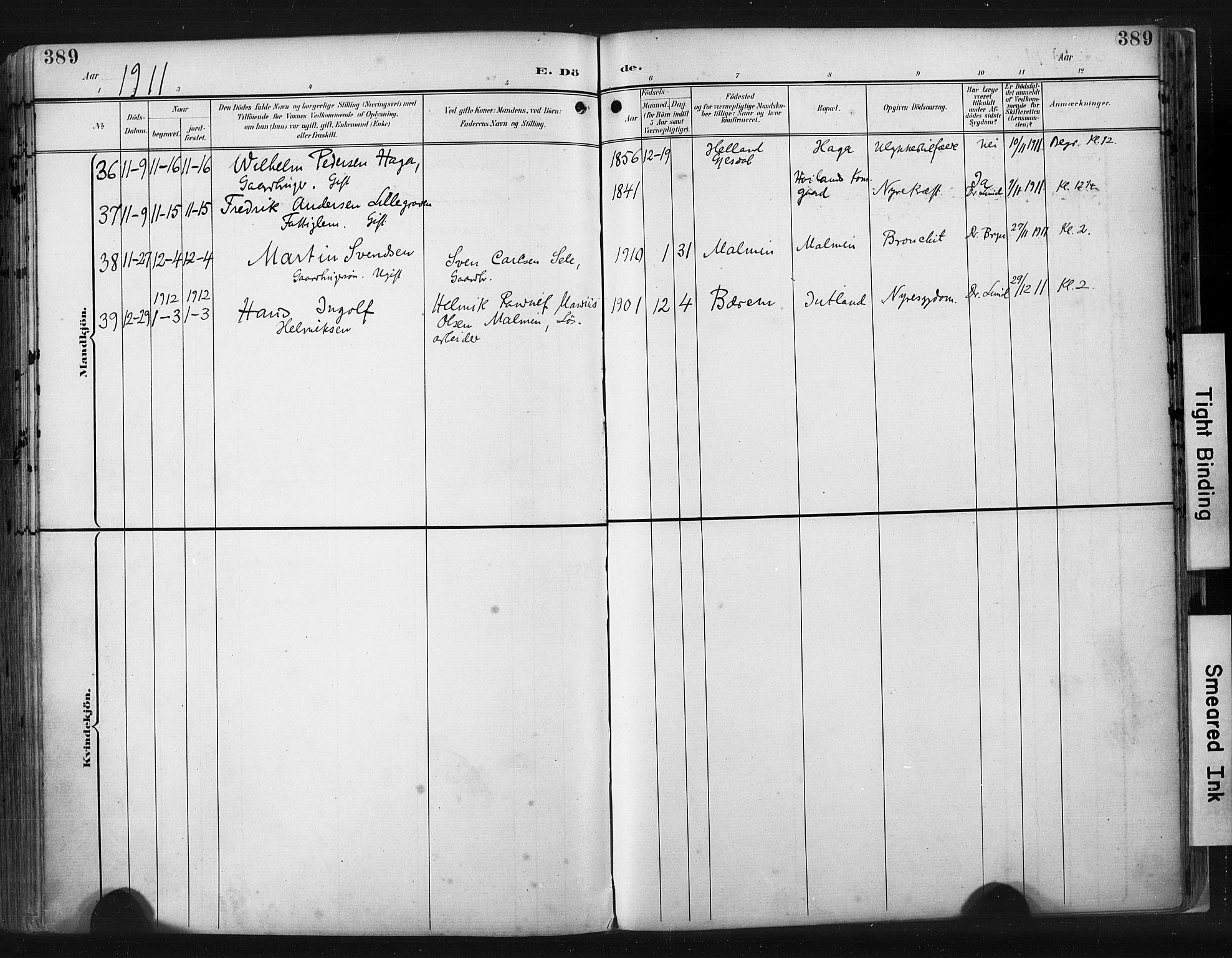 Høyland sokneprestkontor, SAST/A-101799/001/30BA/L0015: Parish register (official) no. A 14, 1899-1911, p. 389