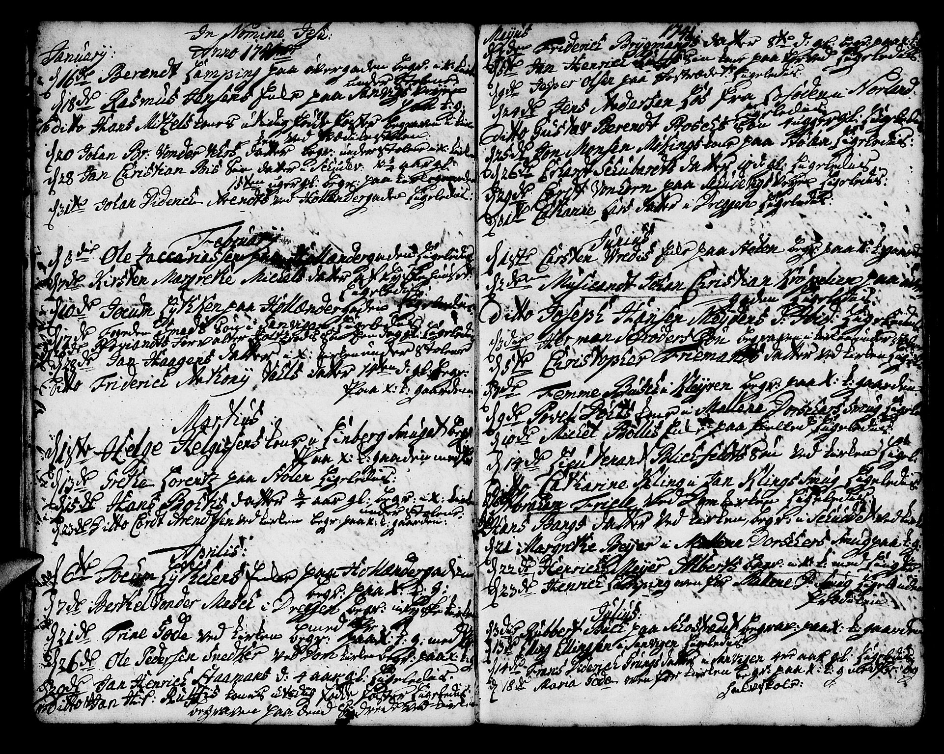 Korskirken sokneprestembete, AV/SAB-A-76101/H/Haa/L0011: Parish register (official) no. A 11, 1731-1785, p. 186