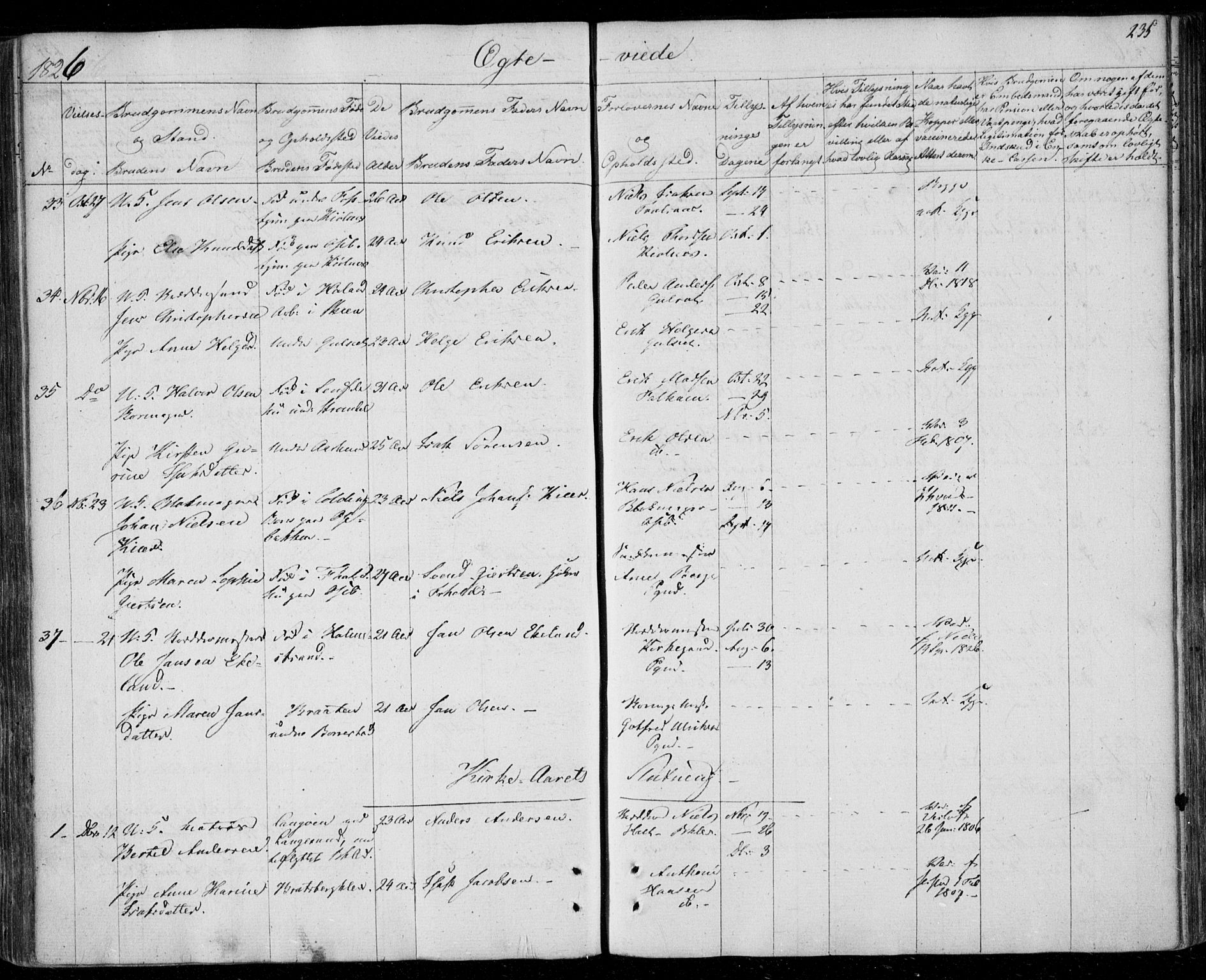 Gjerpen kirkebøker, AV/SAKO-A-265/F/Fa/L0005: Parish register (official) no. I 5, 1823-1829, p. 235