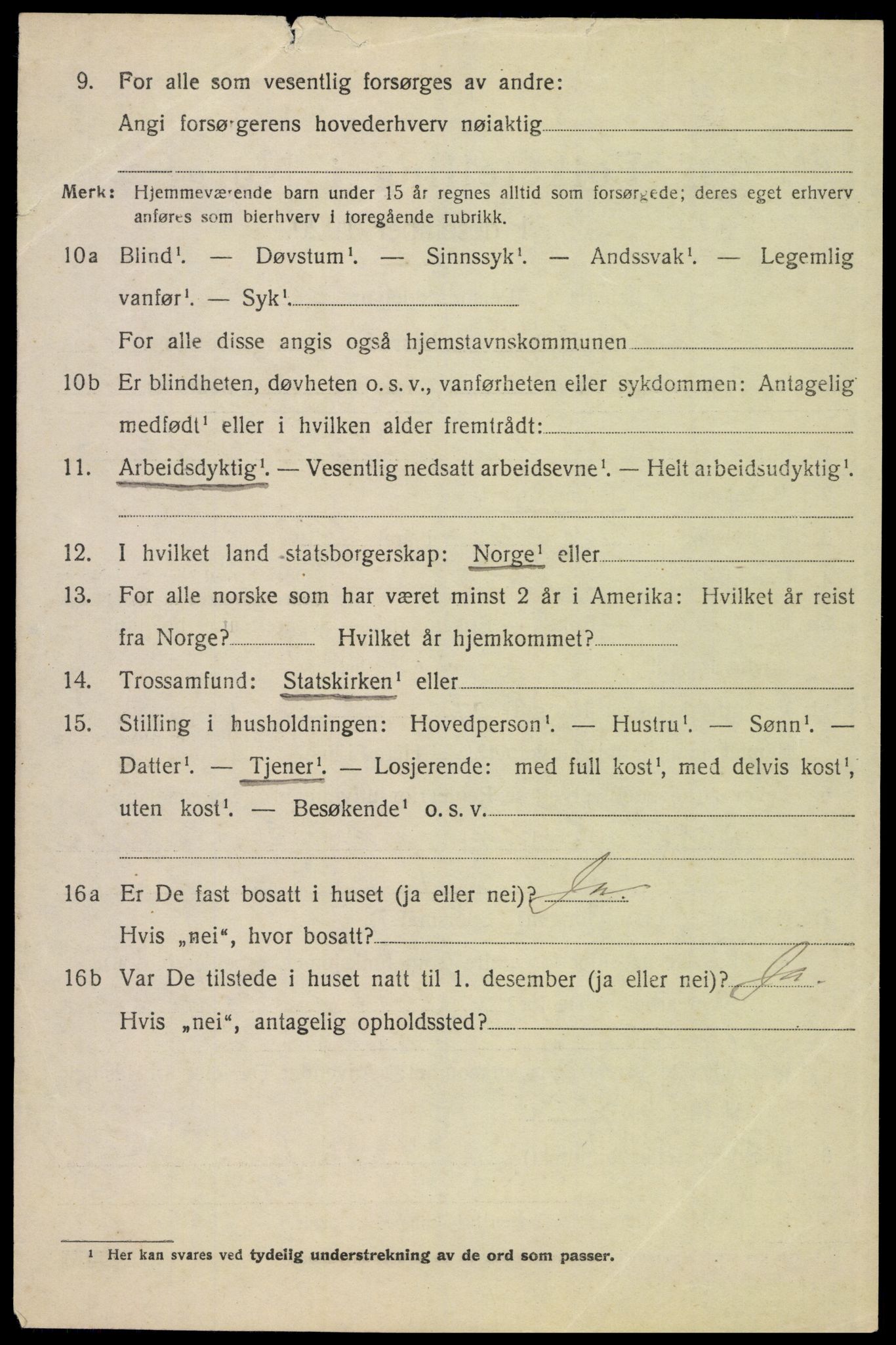 SAH, 1920 census for Alvdal, 1920, p. 2977