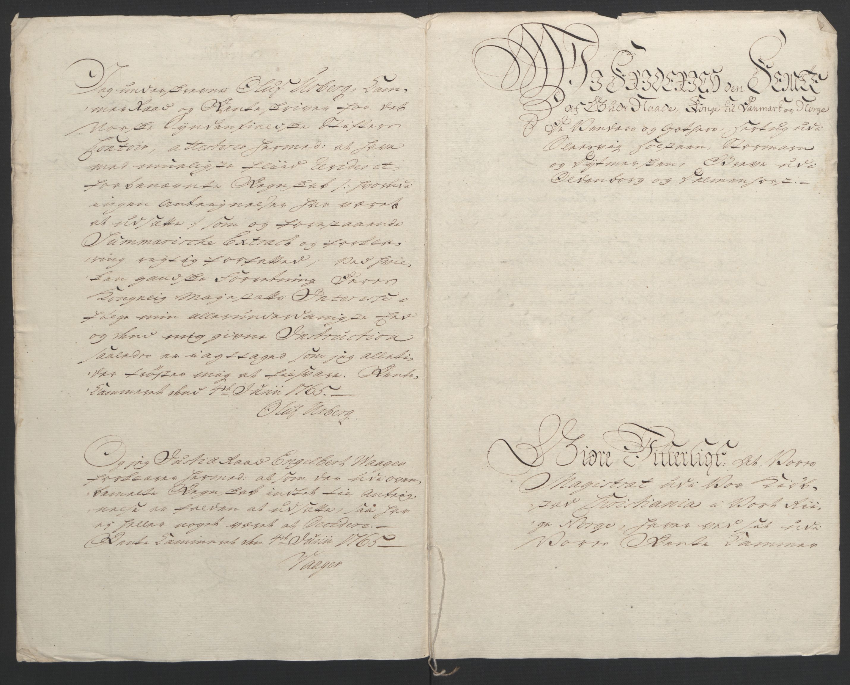 Rentekammeret inntil 1814, Reviderte regnskaper, Byregnskaper, AV/RA-EA-4066/R/Re/L0072/0001: [E13] Kontribusjonsregnskap / Ekstraskatt, 1763-1764, p. 6