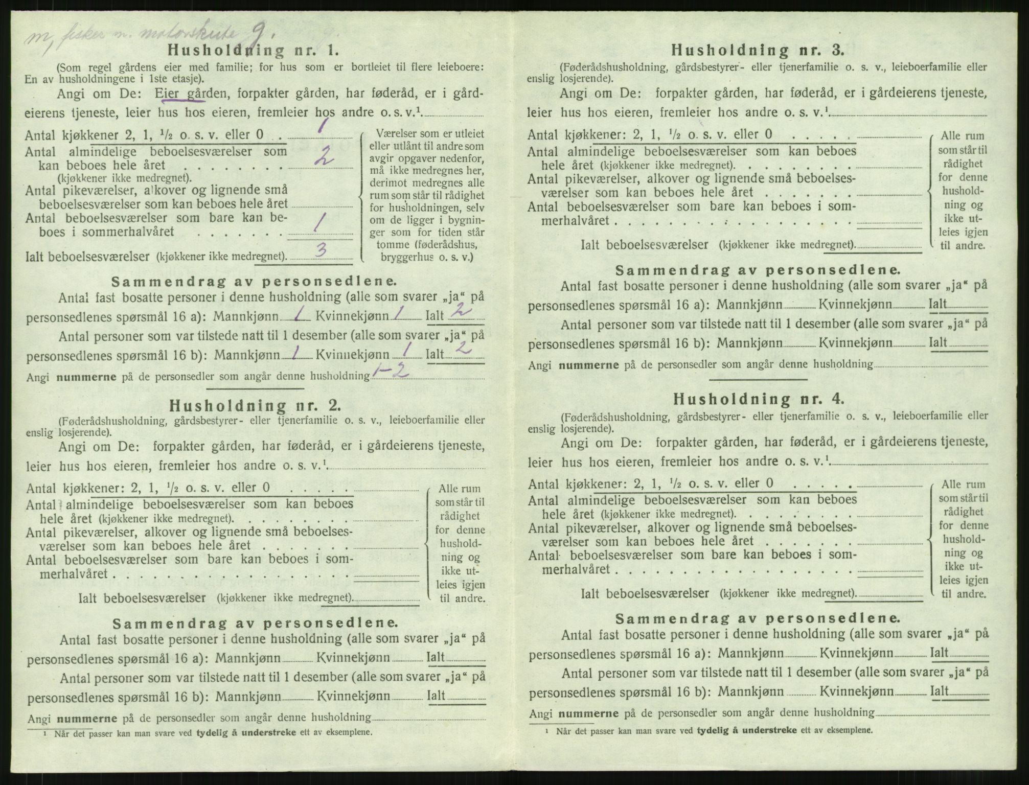 SAT, 1920 census for Giske, 1920, p. 137
