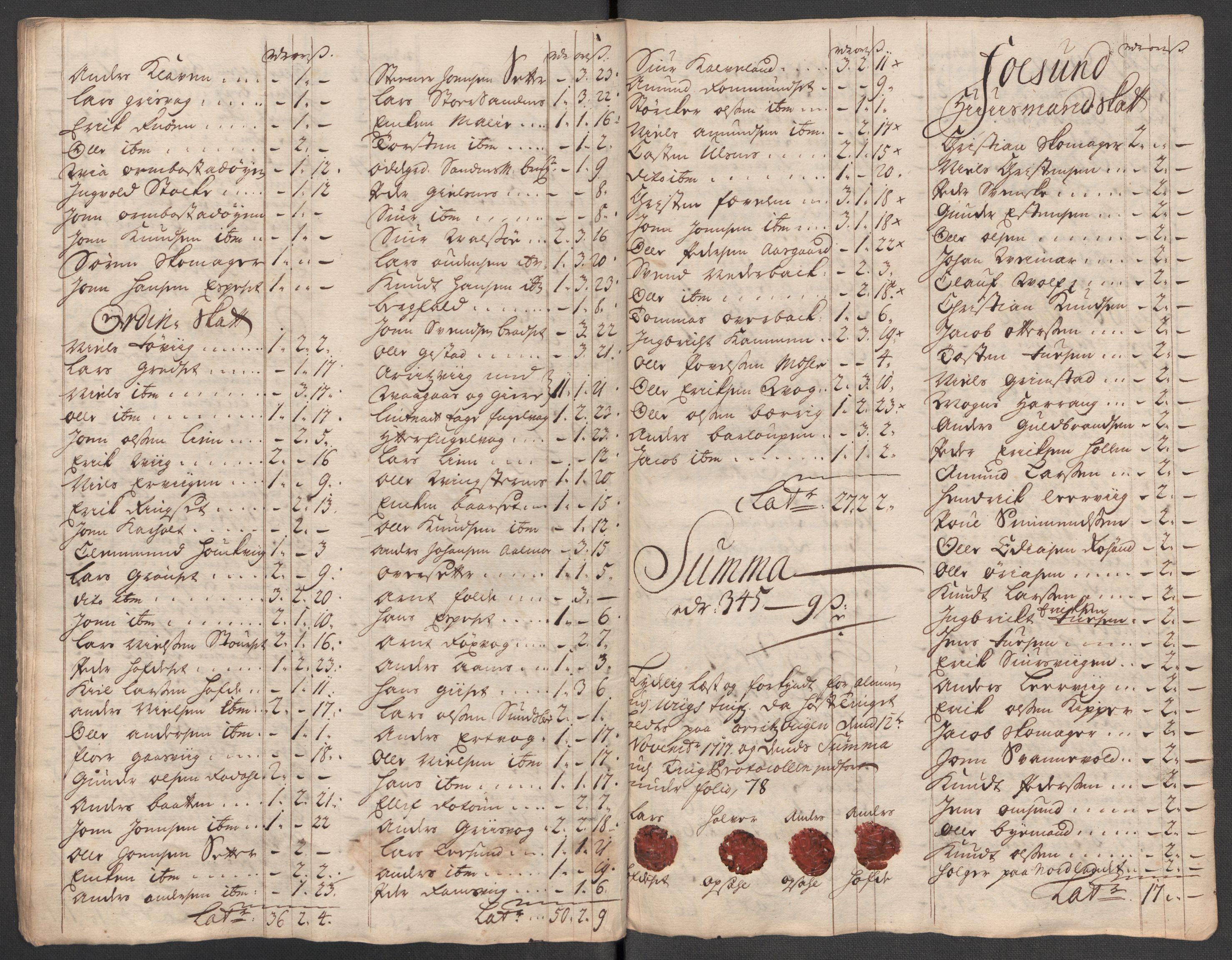 Rentekammeret inntil 1814, Reviderte regnskaper, Fogderegnskap, RA/EA-4092/R56/L3750: Fogderegnskap Nordmøre, 1717, p. 289