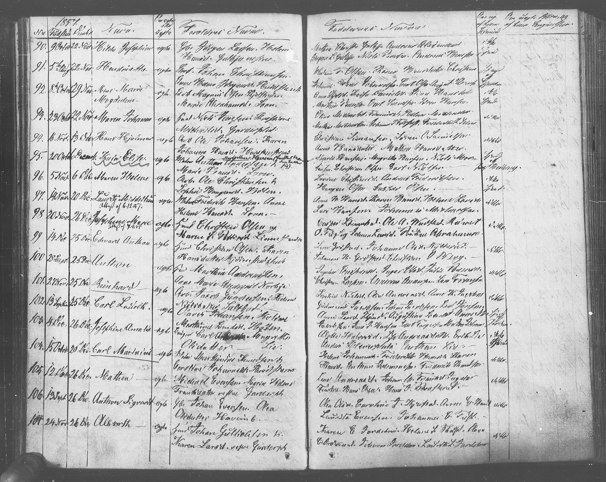 Vestby prestekontor Kirkebøker, SAO/A-10893/F/Fa/L0007: Parish register (official) no. I 7, 1850-1862, p. 49
