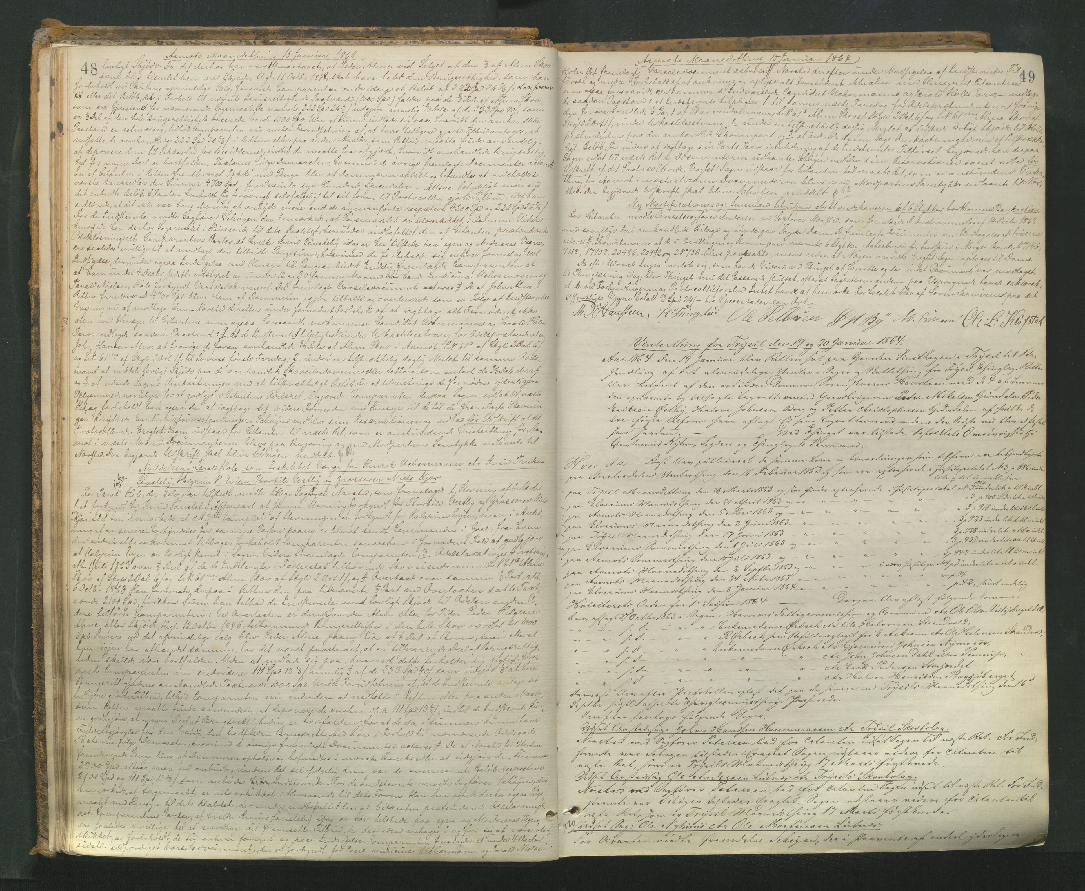 Sør-Østerdal sorenskriveri, AV/SAH-TING-018/G/Gb/L0004: Tingbok, 1863-1871, p. 48-49