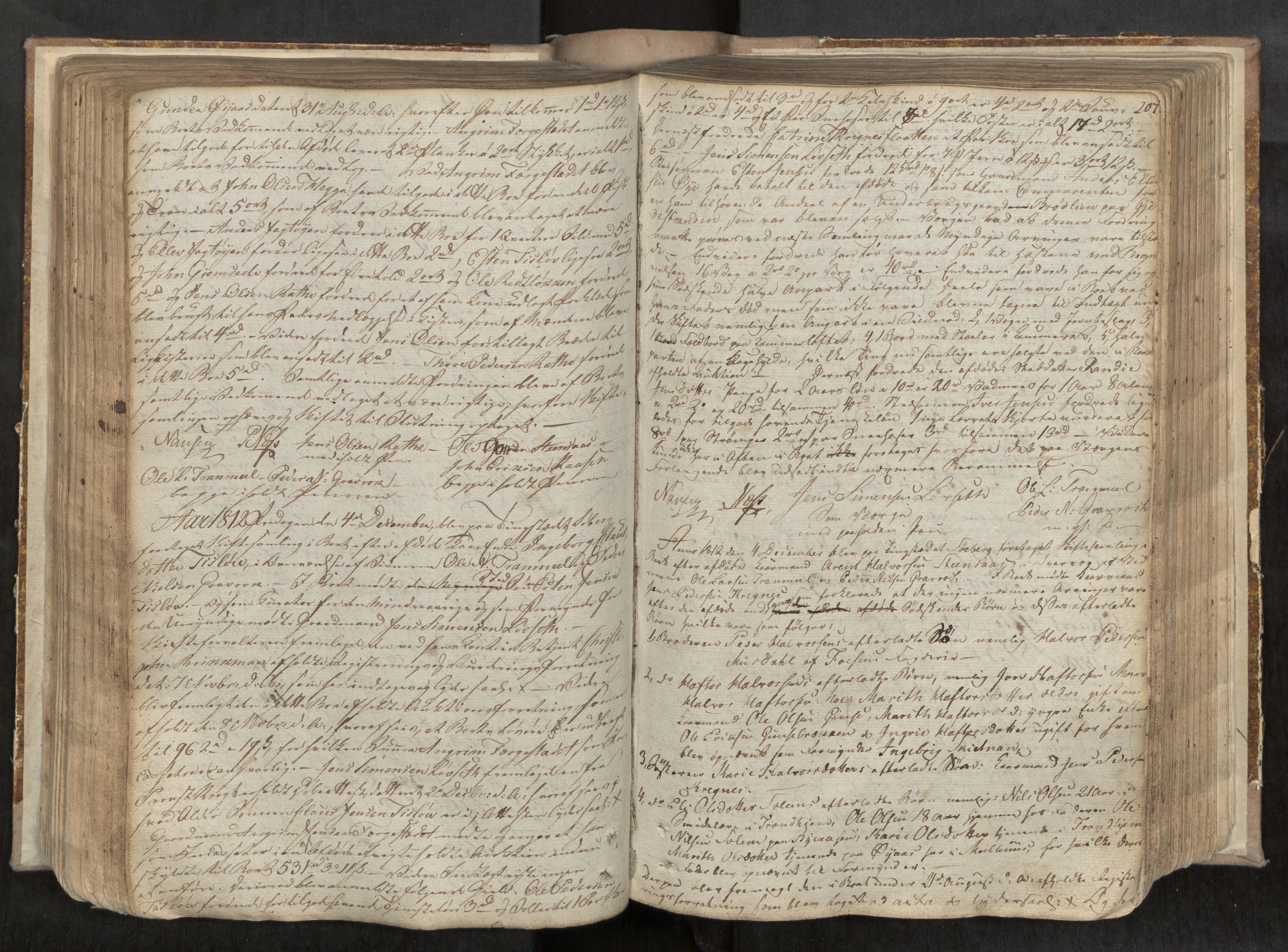 Gauldal sorenskriveri, AV/SAT-A-0014/1/3/3B/L0001: Skiftebehandlingsprotokoll, 1805-1823, p. 207