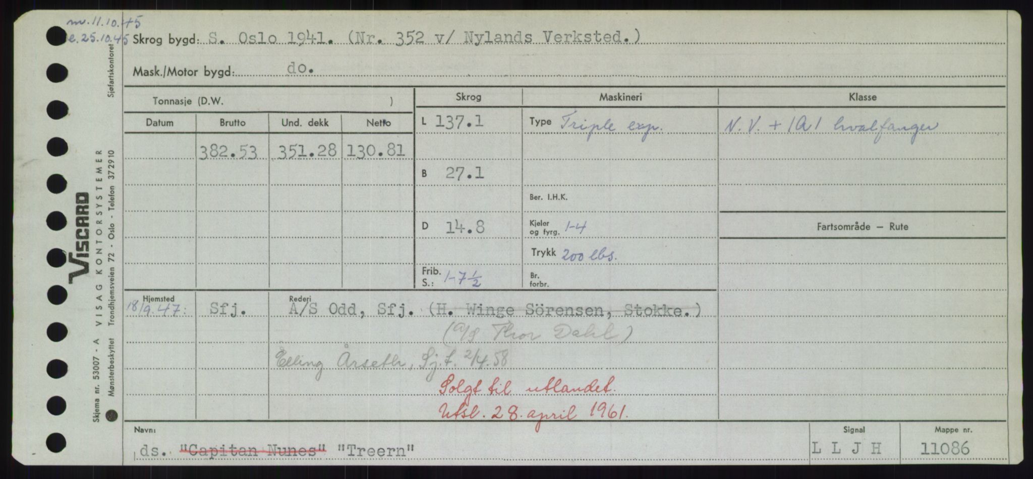 Sjøfartsdirektoratet med forløpere, Skipsmålingen, RA/S-1627/H/Hd/L0039: Fartøy, Ti-Tø, p. 537