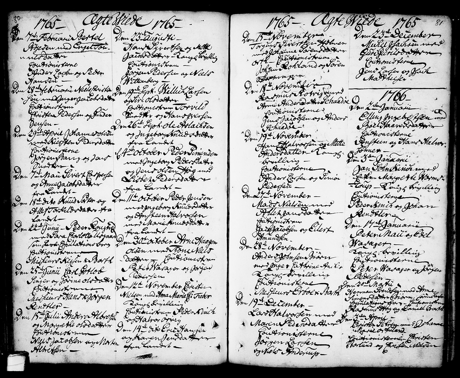 Kragerø kirkebøker, AV/SAKO-A-278/F/Fa/L0001: Parish register (official) no. 1, 1702-1766, p. 80-81