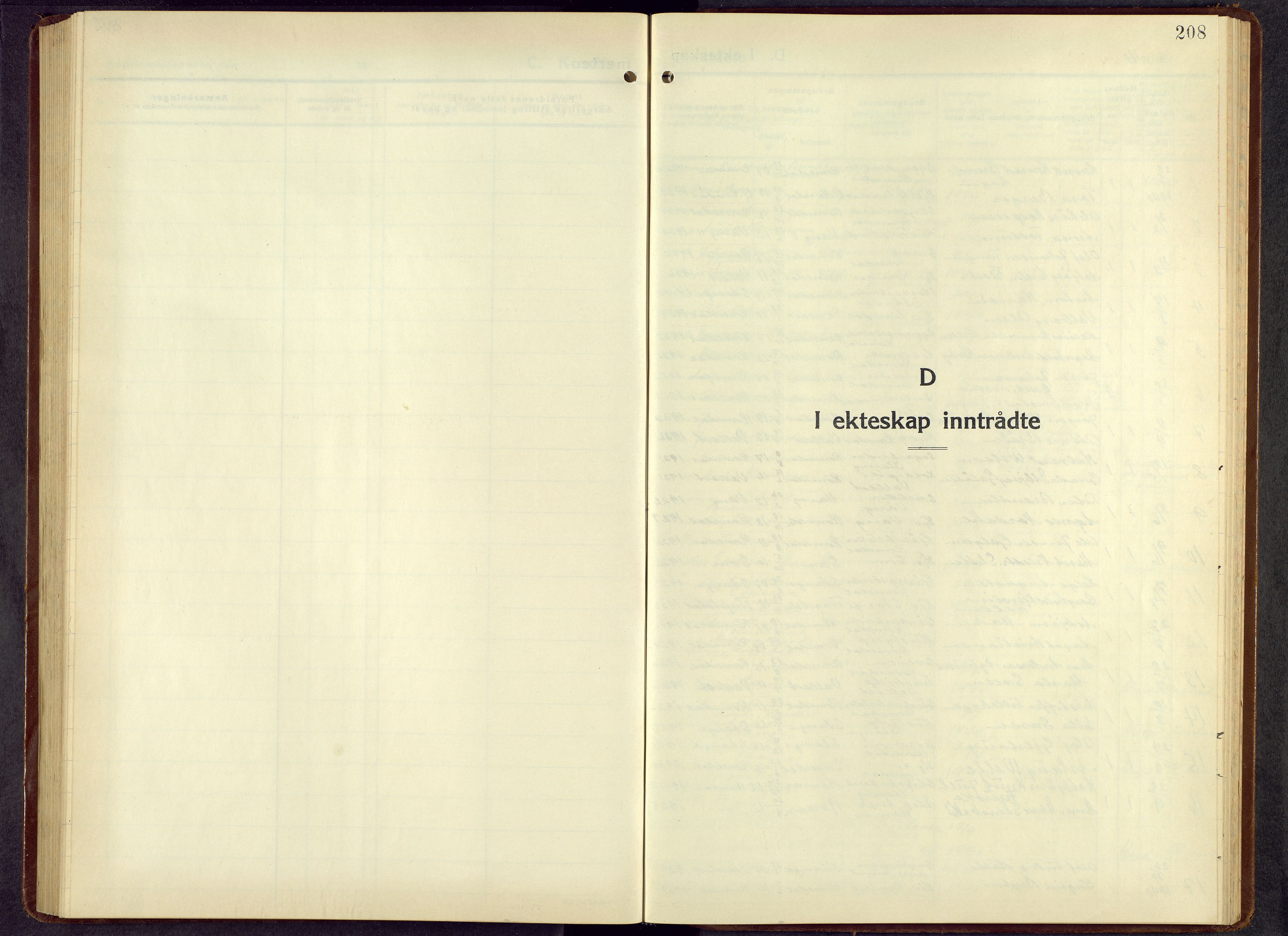 Romedal prestekontor, SAH/PREST-004/L/L0016: Parish register (copy) no. 16, 1940-1958, p. 208