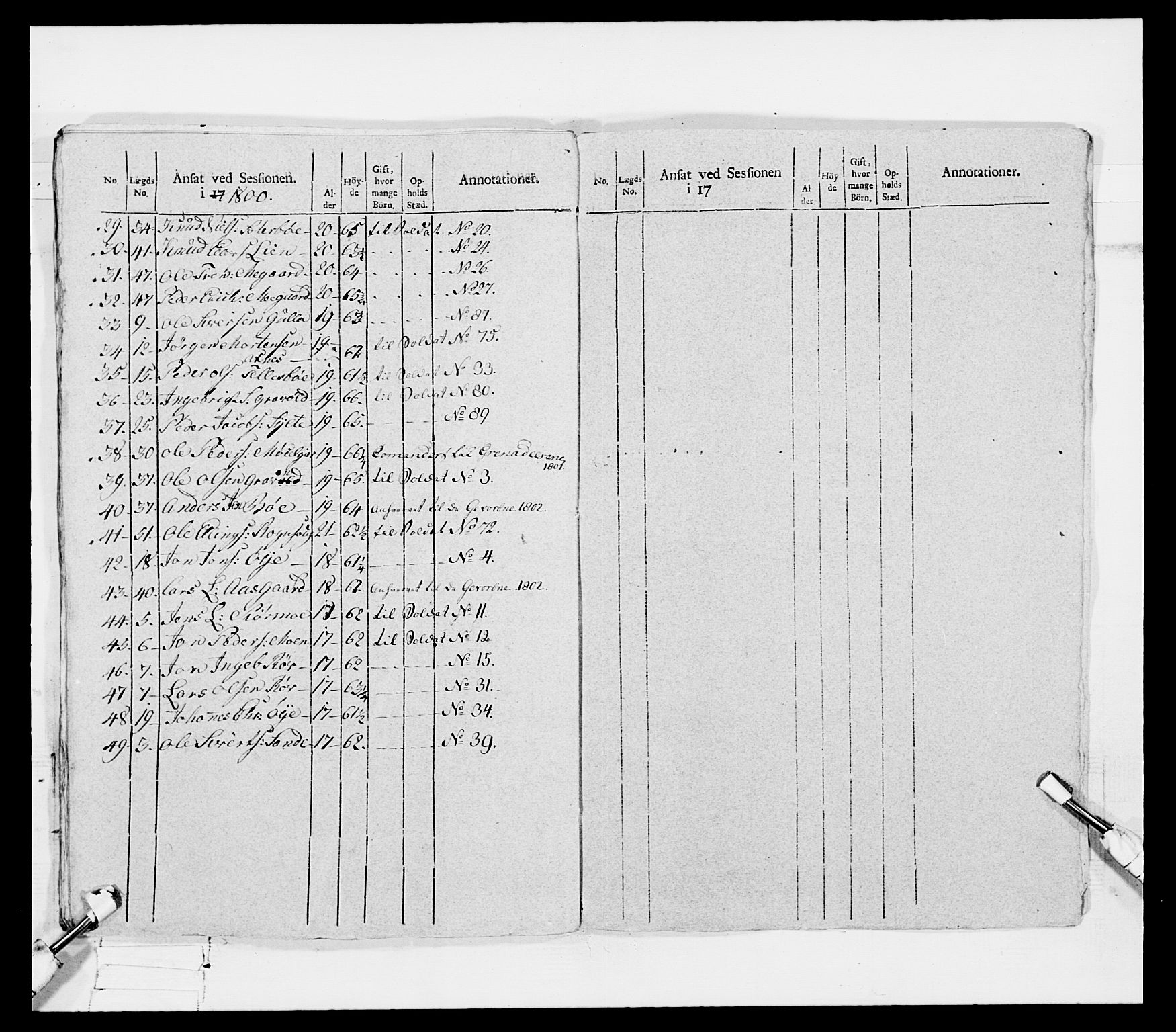 Generalitets- og kommissariatskollegiet, Det kongelige norske kommissariatskollegium, AV/RA-EA-5420/E/Eh/L0080: 2. Trondheimske nasjonale infanteriregiment, 1792-1800, p. 261