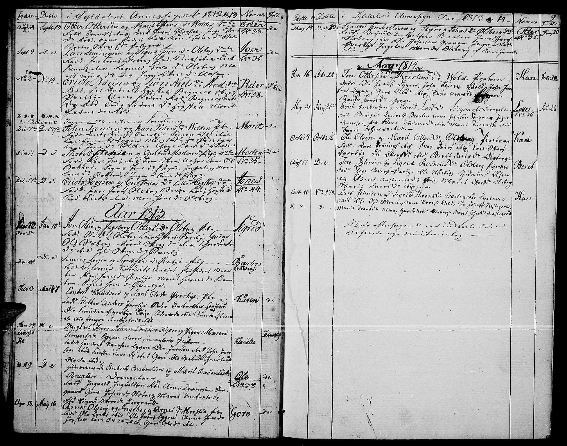 Tynset prestekontor, SAH/PREST-058/H/Ha/Haa/L0017: Parish register (official) no. 17, 1801-1814, p. 9
