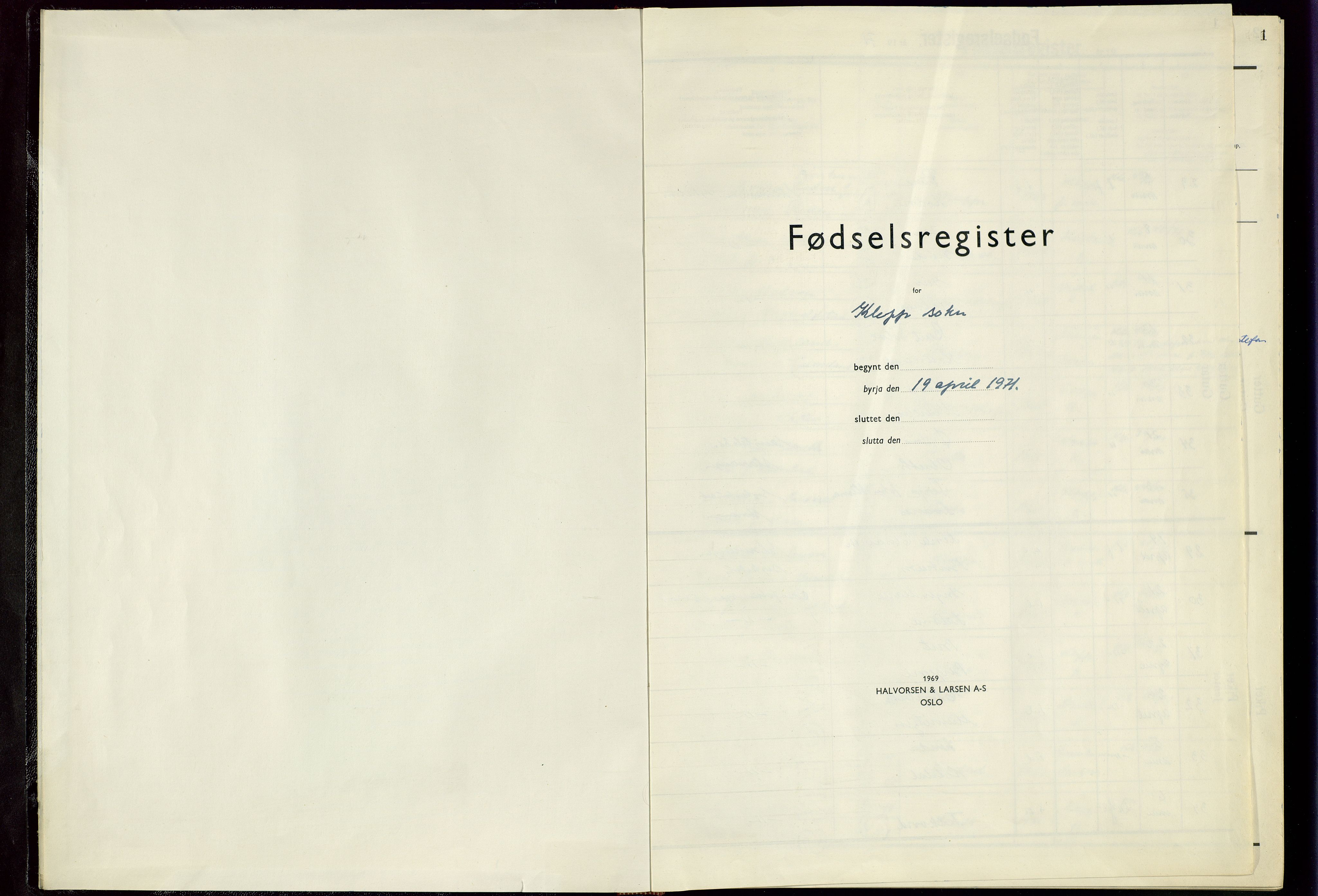 Klepp sokneprestkontor, AV/SAST-A-101803/001/704BAA/L0003: Birth register no. 3, 1971-1983