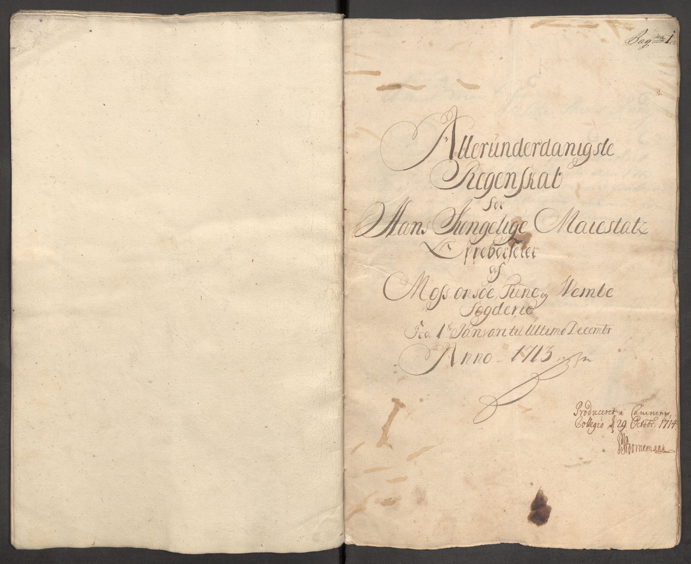 Rentekammeret inntil 1814, Reviderte regnskaper, Fogderegnskap, AV/RA-EA-4092/R04/L0138: Fogderegnskap Moss, Onsøy, Tune, Veme og Åbygge, 1713-1714, p. 15