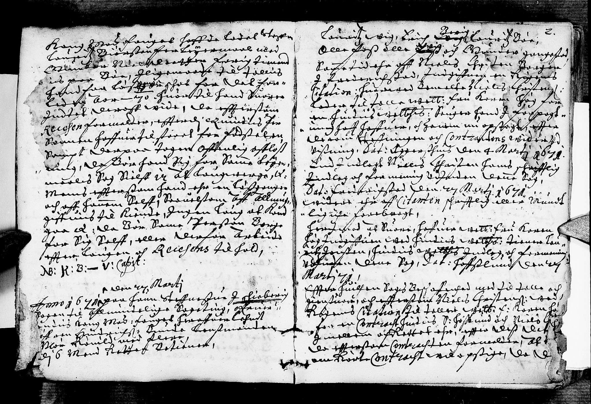 Idd og Marker sorenskriveri, AV/SAO-A-10283/F/Fb/L0007: Tingbok, 1671-1673, p. 1b-2a