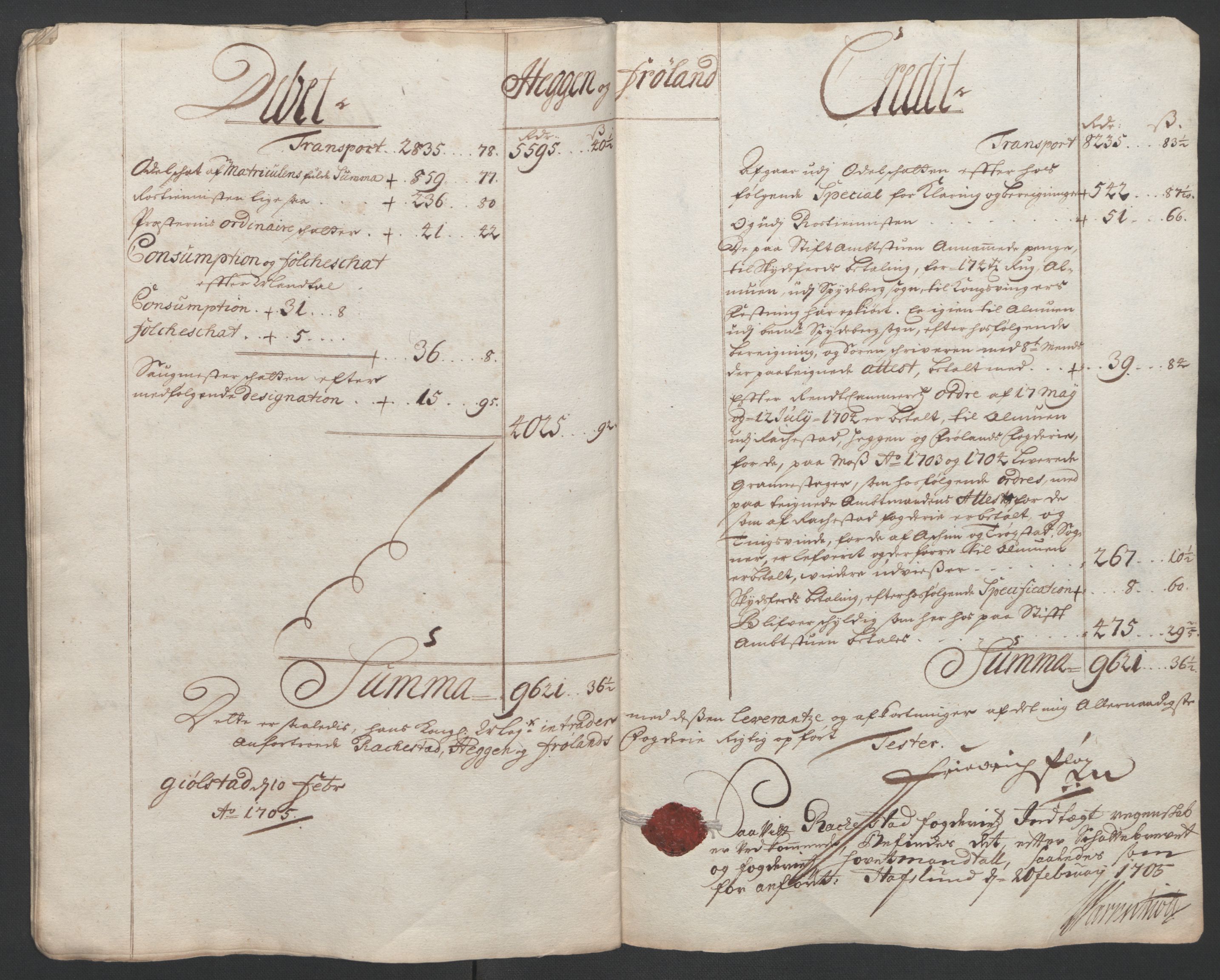 Rentekammeret inntil 1814, Reviderte regnskaper, Fogderegnskap, AV/RA-EA-4092/R07/L0296: Fogderegnskap Rakkestad, Heggen og Frøland, 1704, p. 18