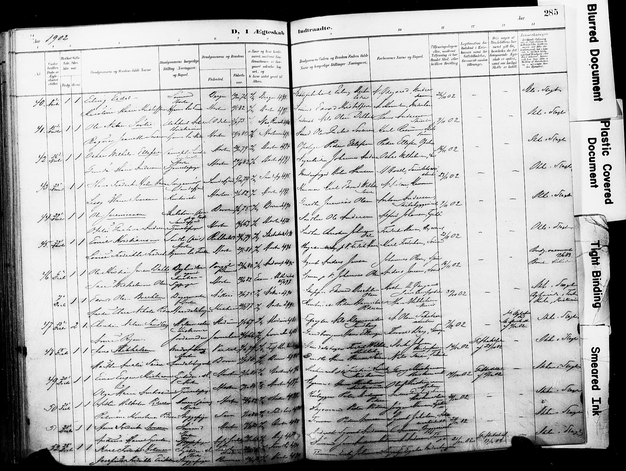 Horten kirkebøker, AV/SAKO-A-348/F/Fa/L0005: Parish register (official) no. 5, 1896-1904, p. 285