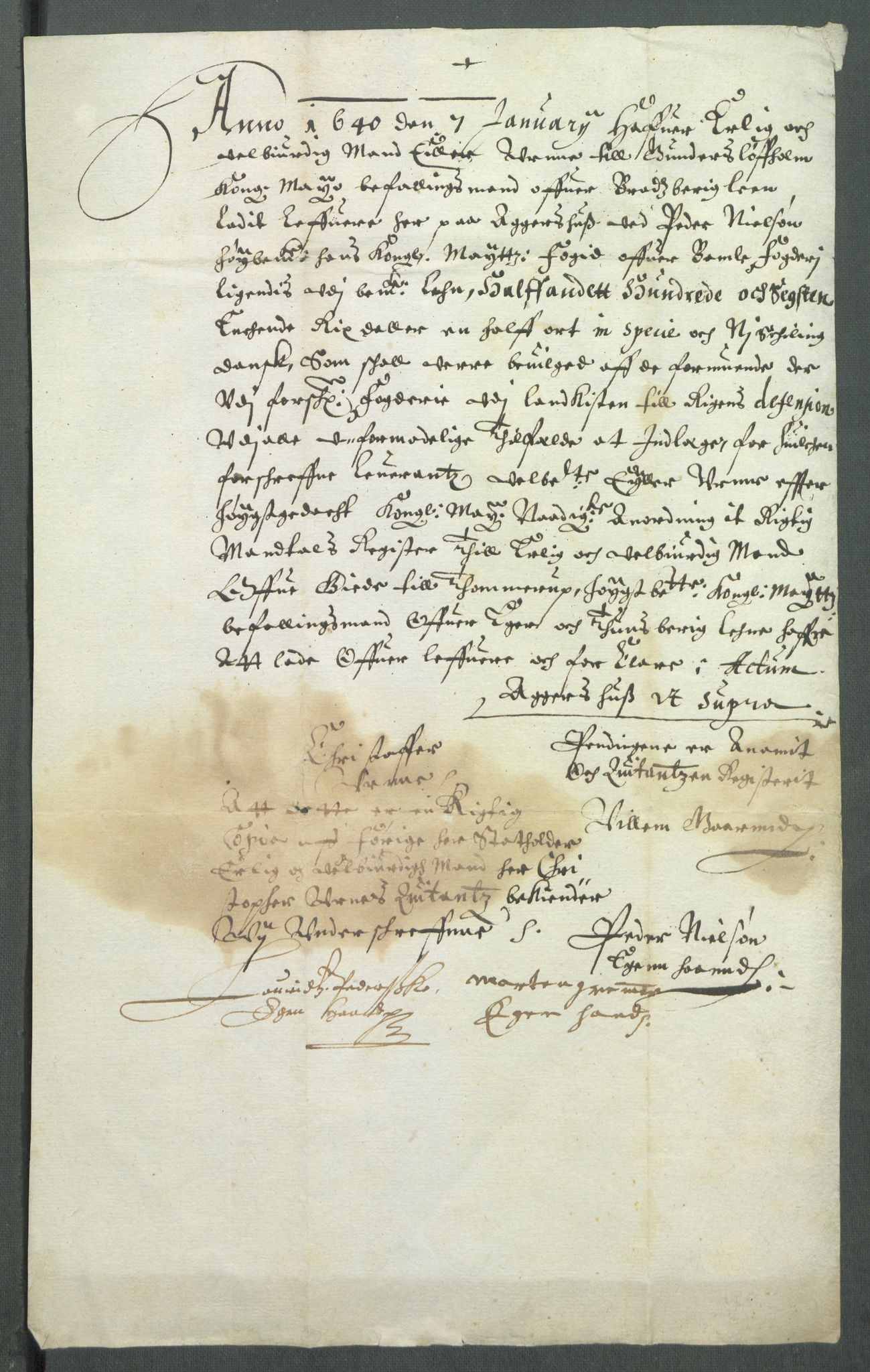 Riksarkivets diplomsamling, AV/RA-EA-5965/F02/L0153: Dokumenter, 1640, p. 4