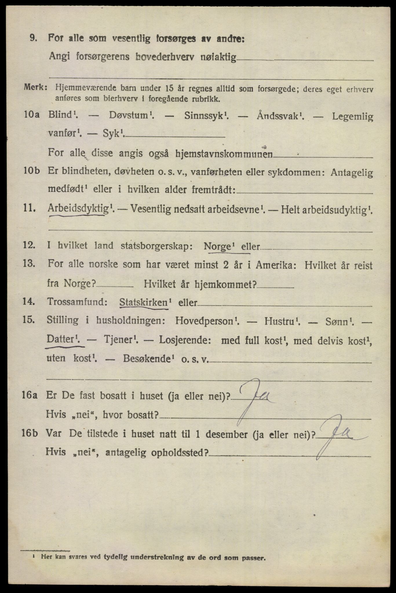 SAKO, 1920 census for Ådal, 1920, p. 5325