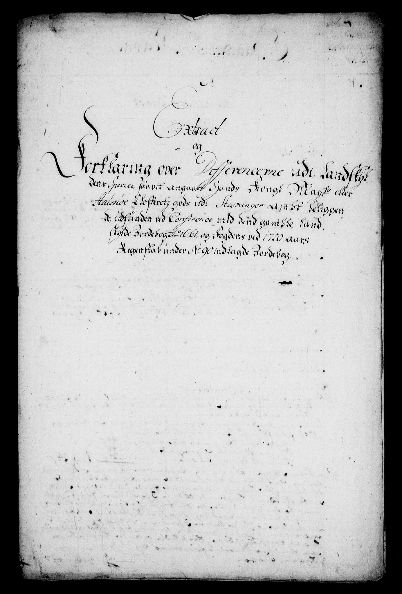Rentekammeret inntil 1814, Realistisk ordnet avdeling, RA/EA-4070/On/L0005: [Jj 6]: Forskjellige dokumenter om Halsnøy klosters gods, 1697-1770, p. 389