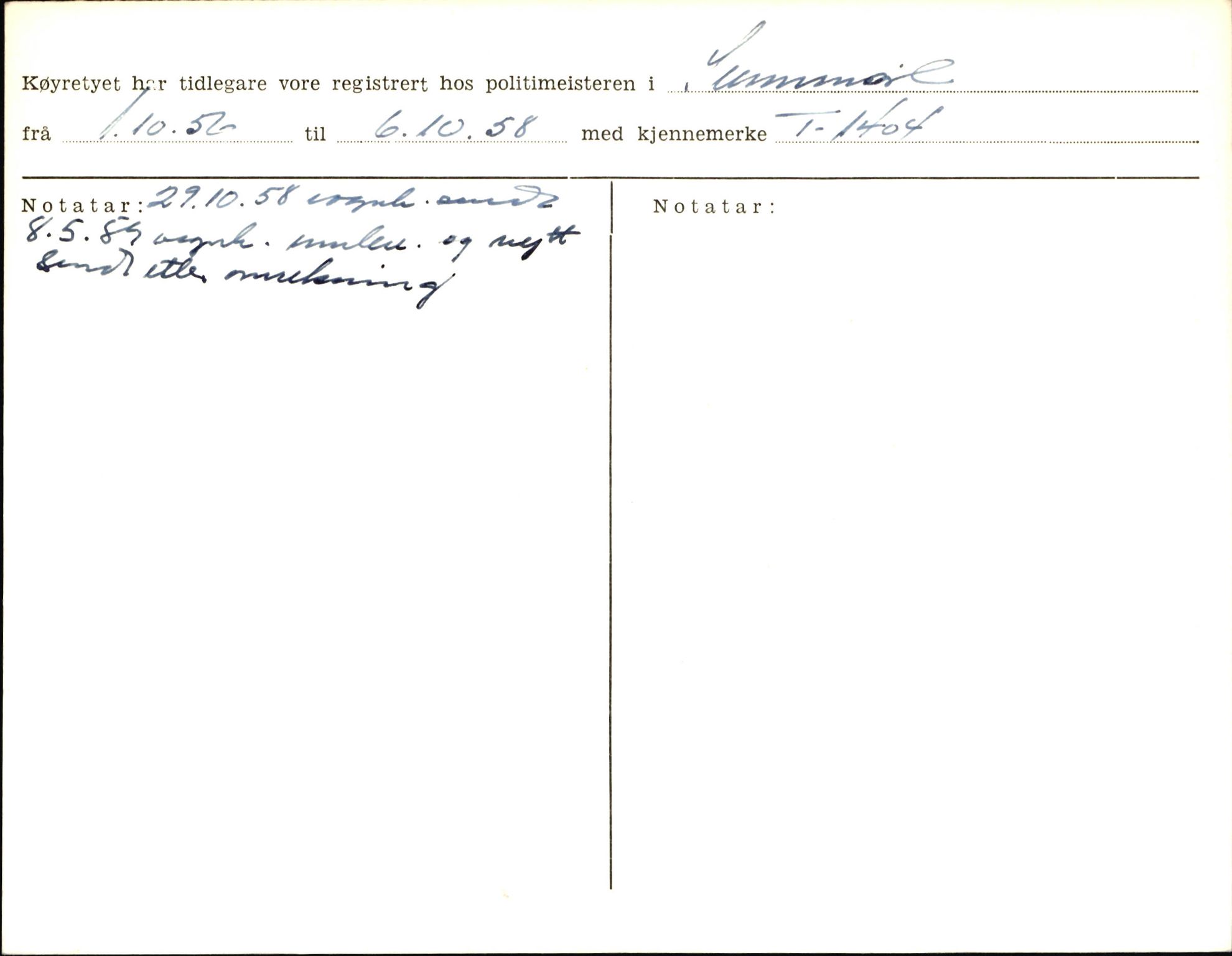 Statens vegvesen, Sogn og Fjordane vegkontor, AV/SAB-A-5301/4/F/L0006: Registerkort utmeldte Fjordane S8300-9500, 1930-1961, p. 125