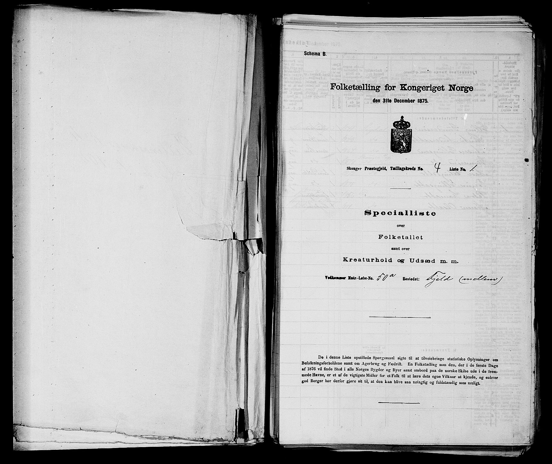 SAKO, 1875 census for 0712P Skoger, 1875, p. 397