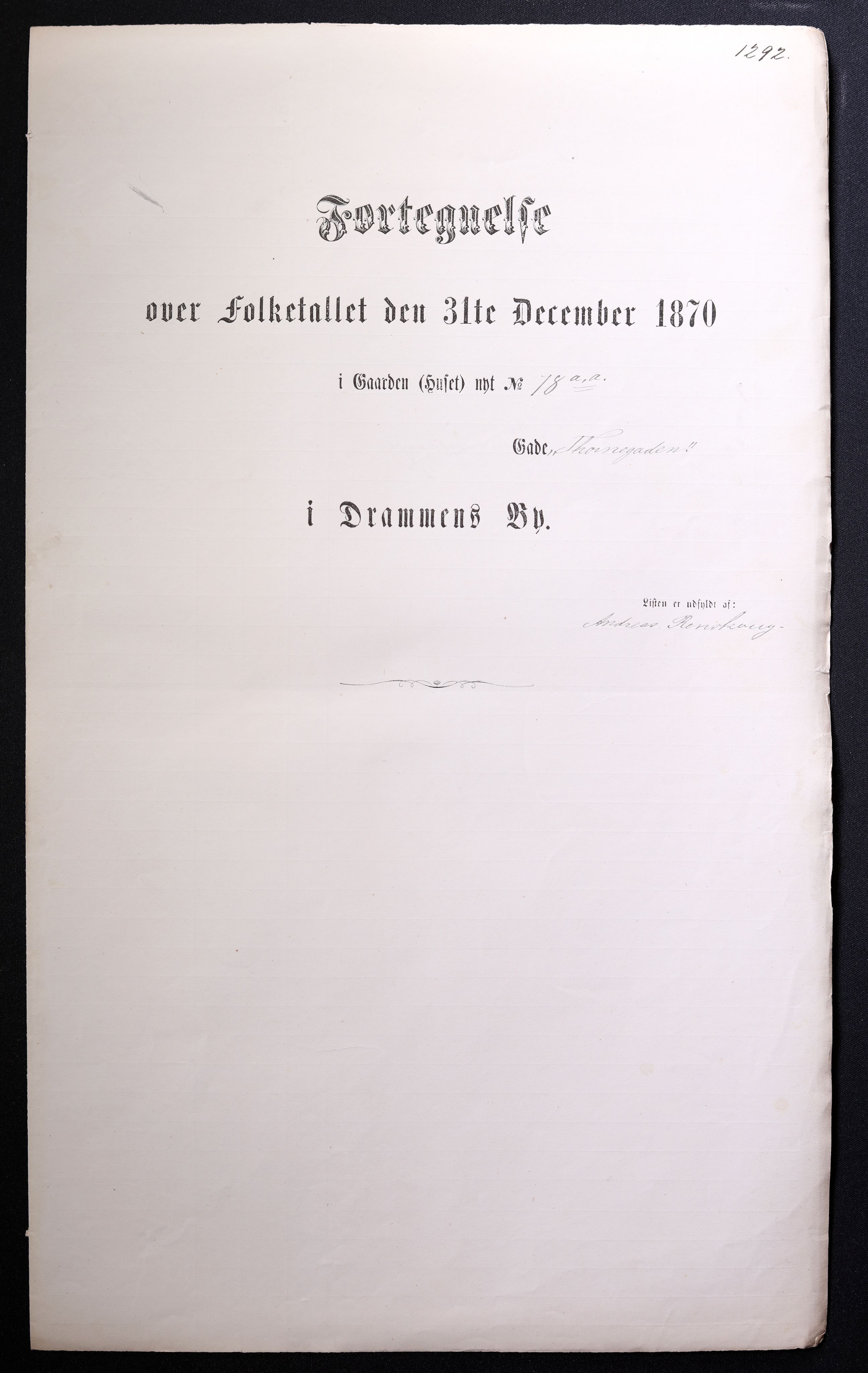 RA, 1870 census for 0602 Drammen, 1870, p. 33