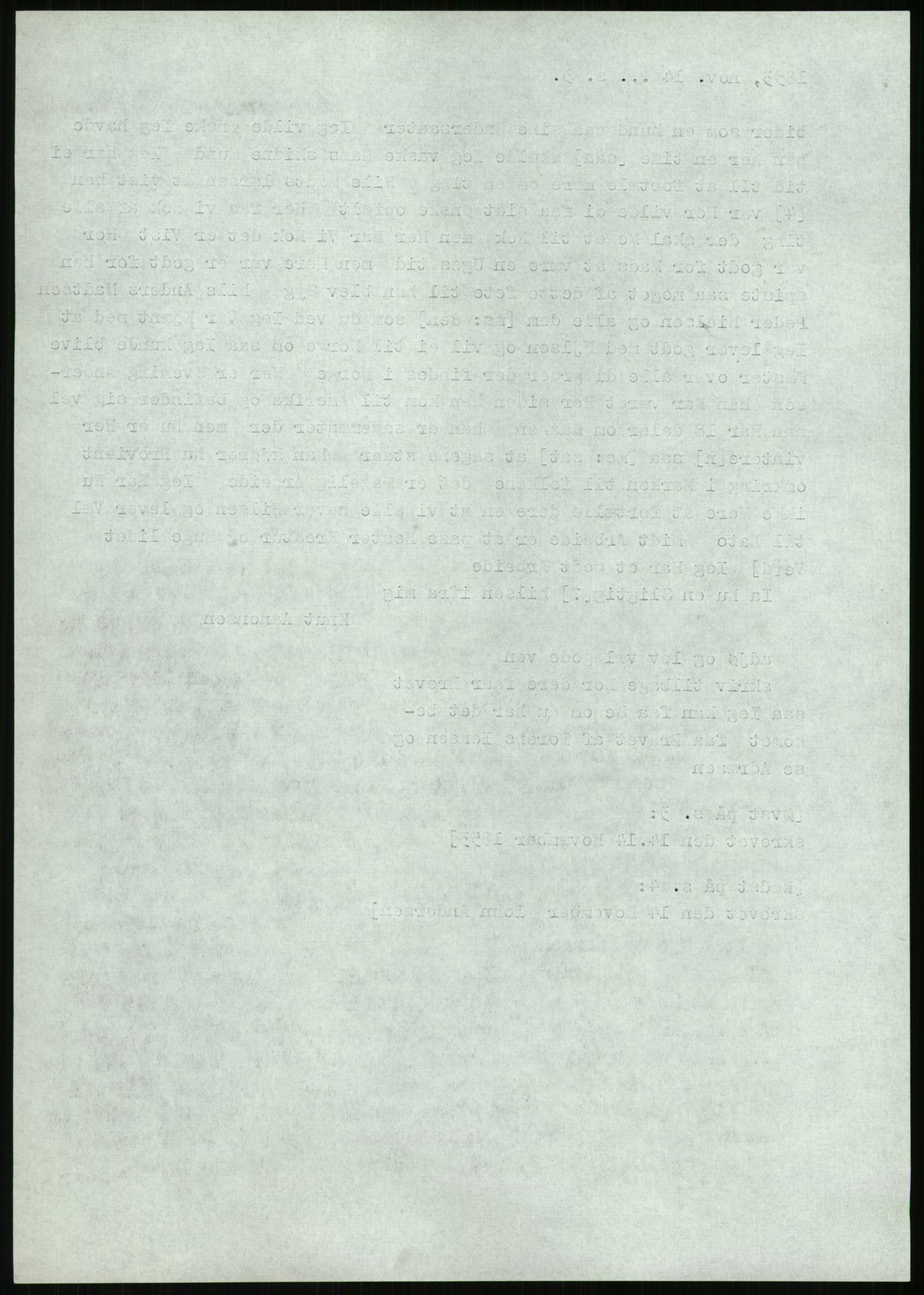 Samlinger til kildeutgivelse, Amerikabrevene, AV/RA-EA-4057/F/L0026: Innlån fra Aust-Agder: Aust-Agder-Arkivet - Erickson, 1838-1914, p. 870