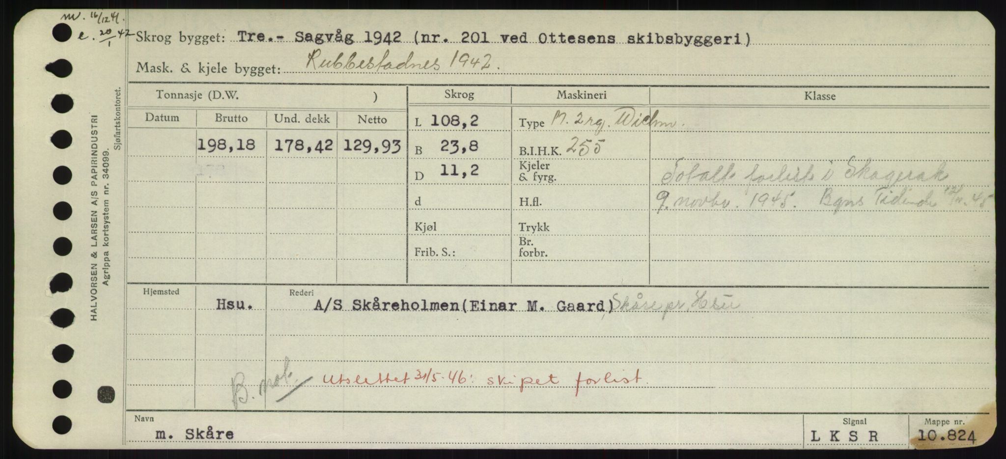 Sjøfartsdirektoratet med forløpere, Skipsmålingen, RA/S-1627/H/Hd/L0034: Fartøy, Sk-Slå, p. 337