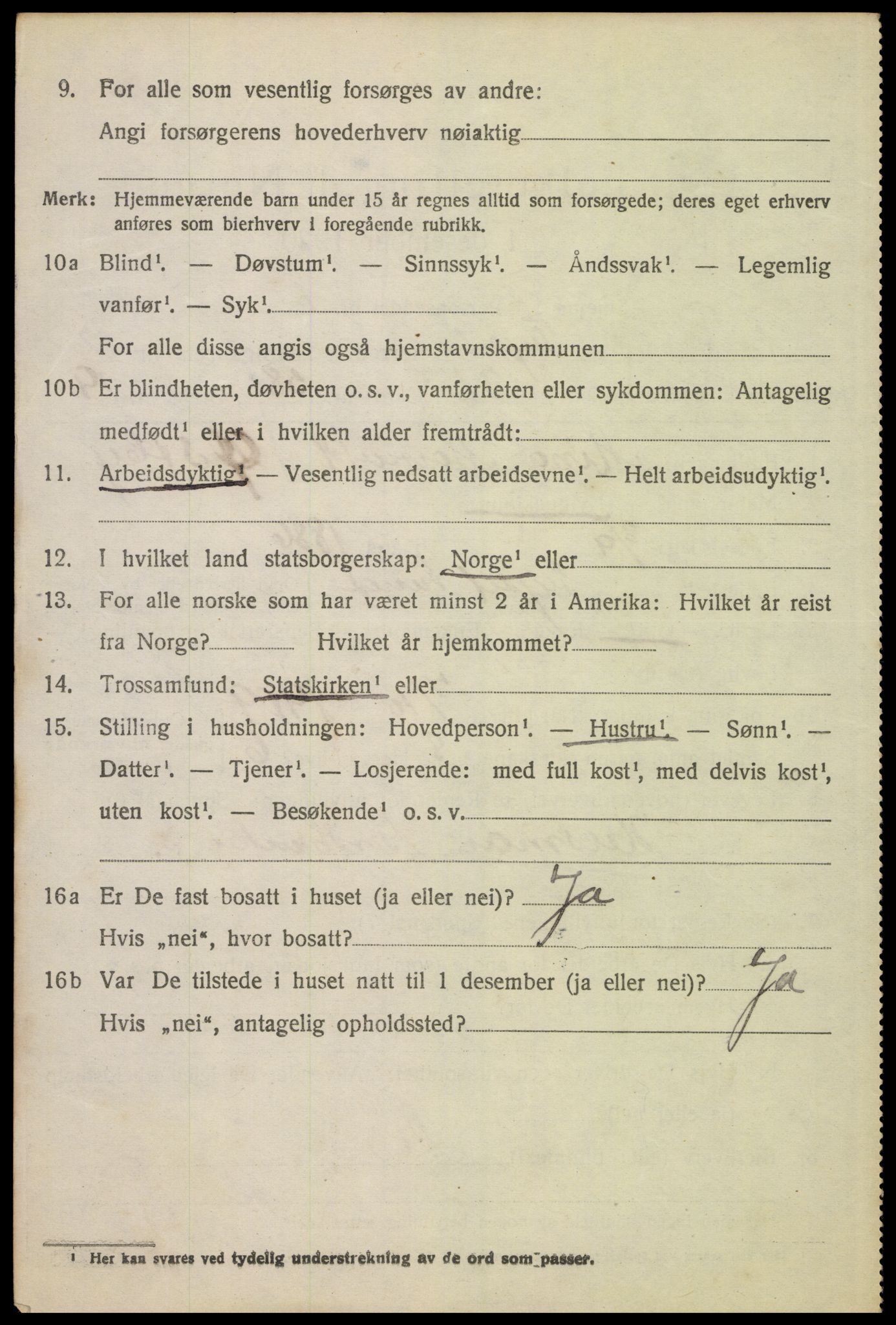 SAH, 1920 census for Trysil, 1920, p. 7568