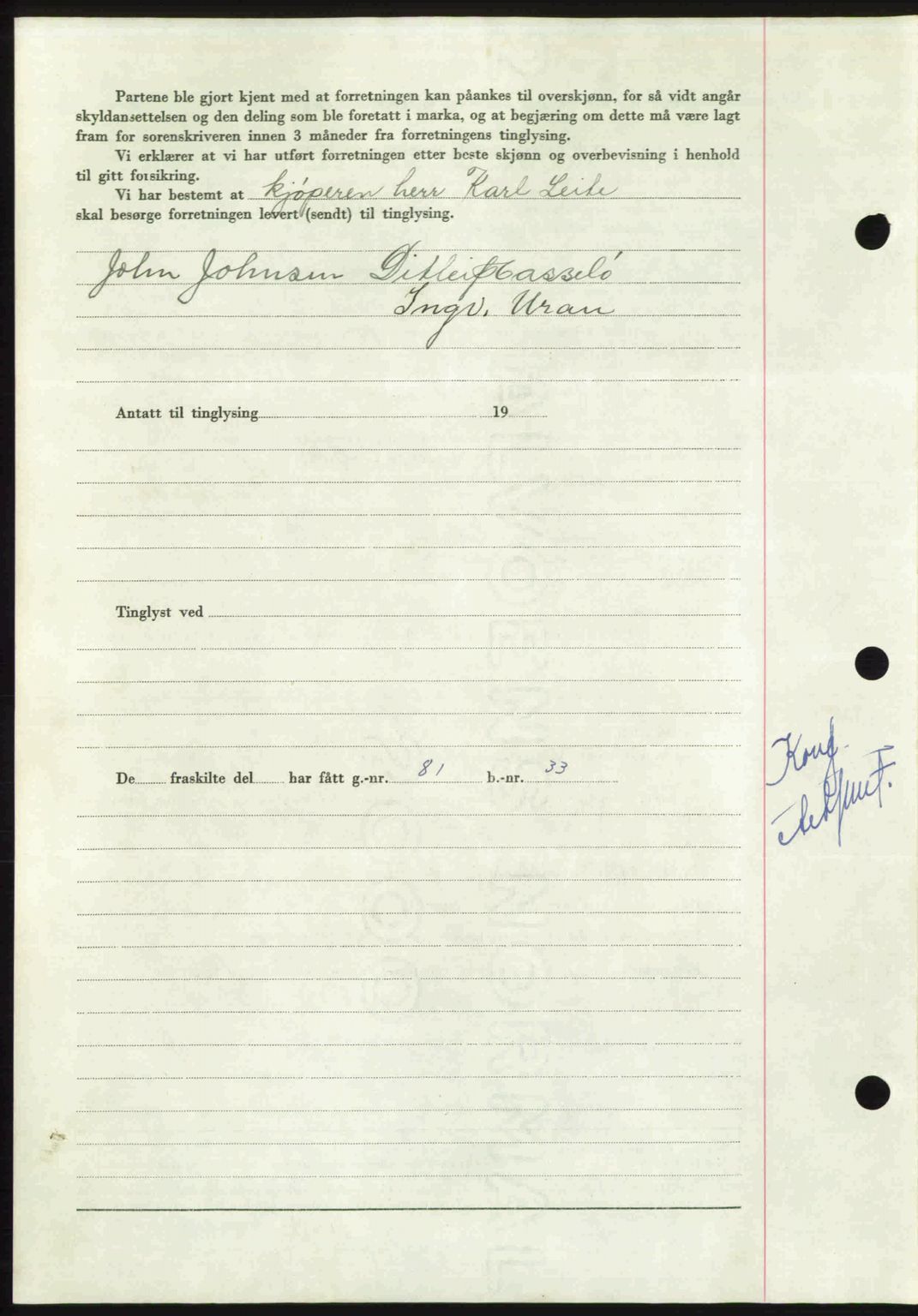 Nordmøre sorenskriveri, AV/SAT-A-4132/1/2/2Ca: Mortgage book no. A113, 1949-1950, Diary no: : 3/1950