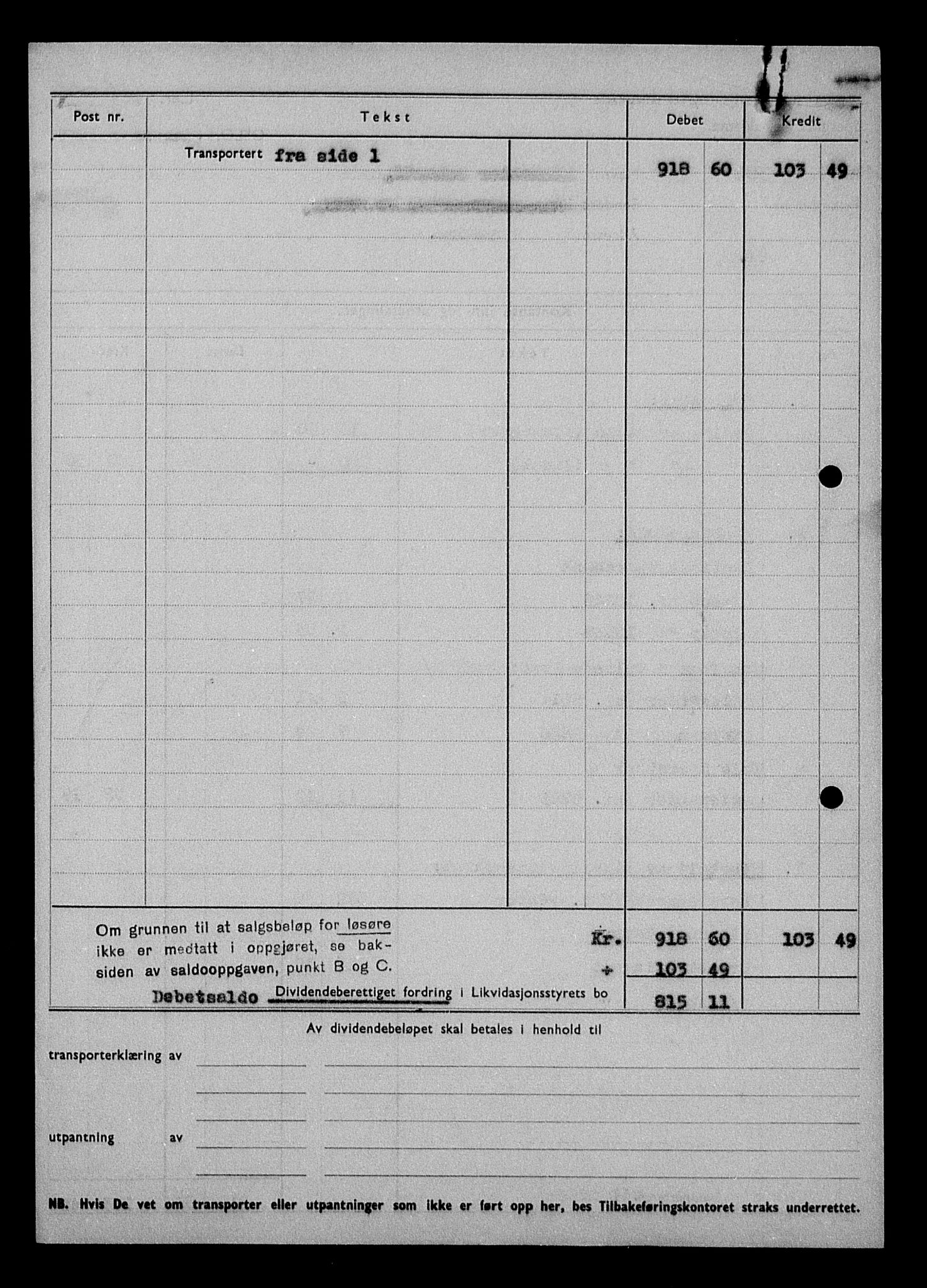 Justisdepartementet, Tilbakeføringskontoret for inndratte formuer, AV/RA-S-1564/H/Hc/Hcd/L1005: --, 1945-1947, p. 285