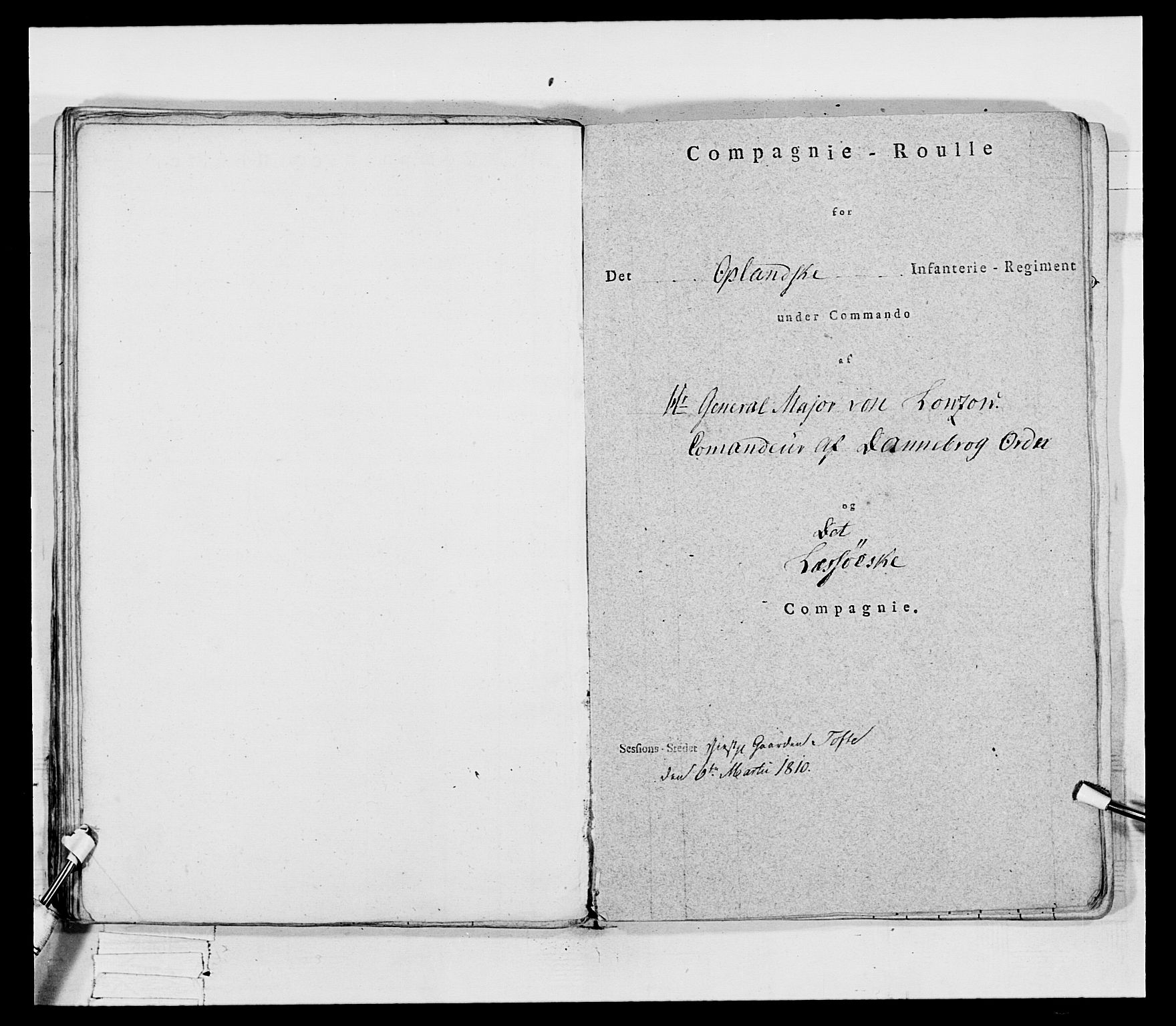 Generalitets- og kommissariatskollegiet, Det kongelige norske kommissariatskollegium, RA/EA-5420/E/Eh/L0069: Opplandske gevorbne infanteriregiment, 1810-1818, p. 269