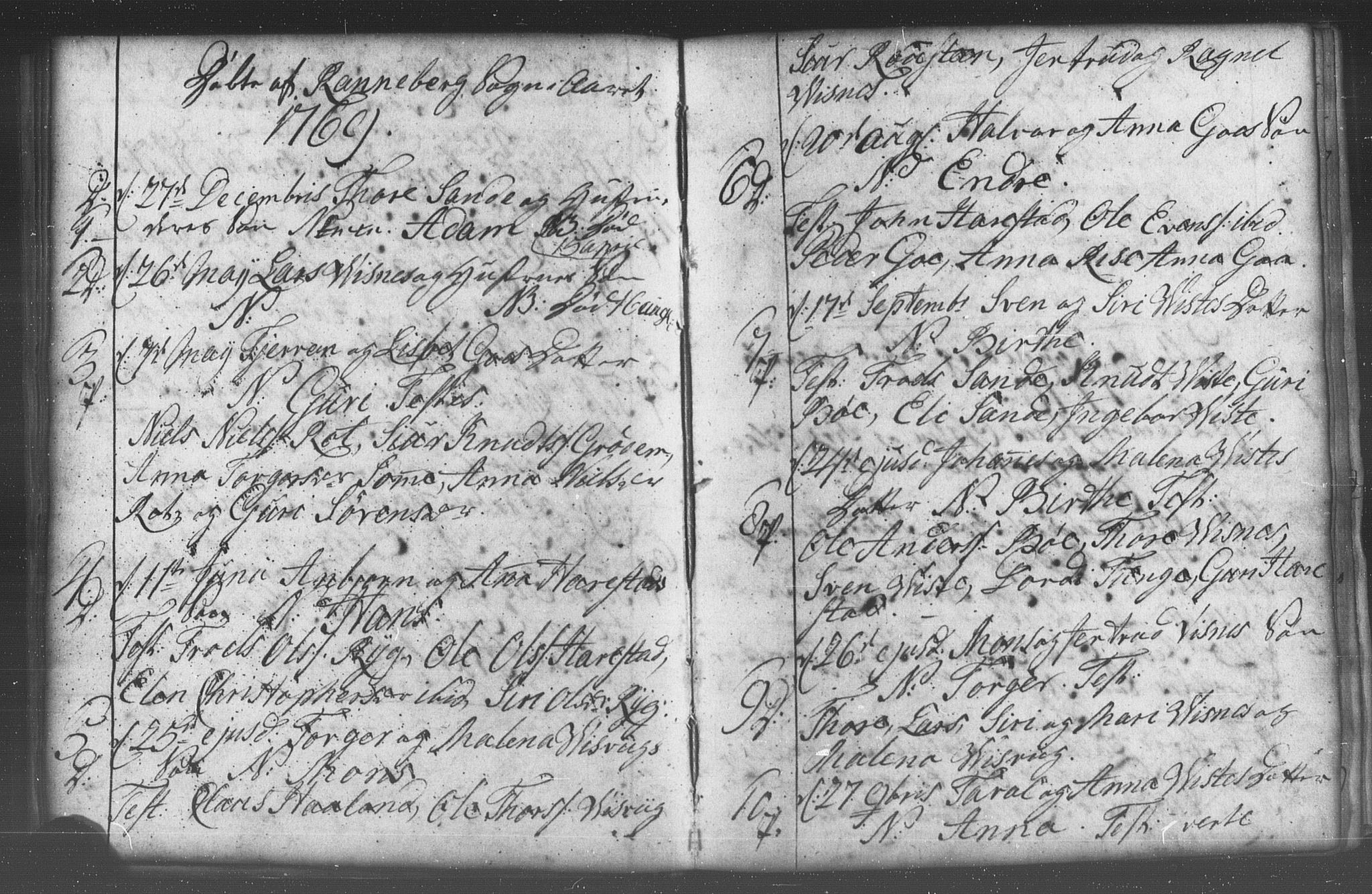 Domkirken sokneprestkontor, AV/SAST-A-101812/001/30/30BB/L0005: Parish register (copy) no. B 5 /2, 1760-1781