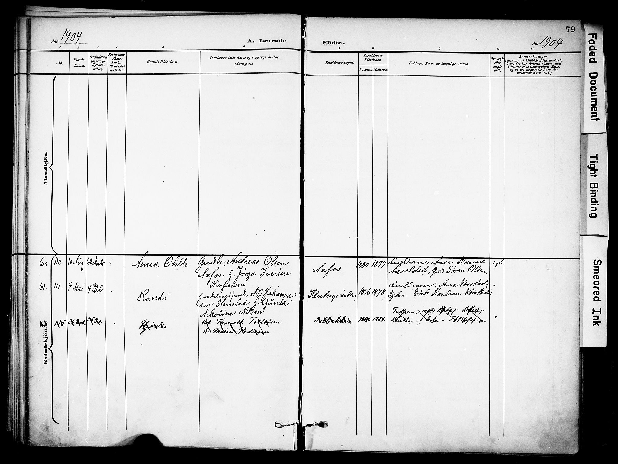 Solum kirkebøker, SAKO/A-306/F/Fa/L0011: Parish register (official) no. I 11, 1898-1909, p. 79