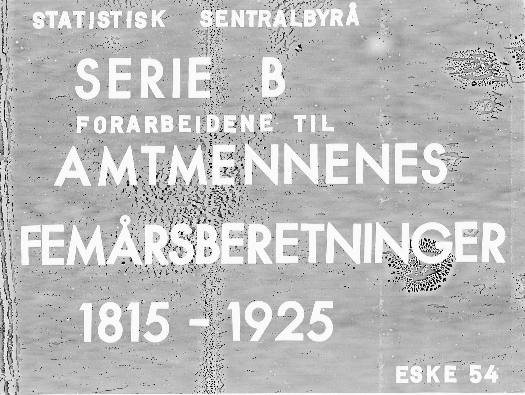 Statistisk sentralbyrå, Næringsøkonomiske emner, Generelt - Amtmennenes femårsberetninger, AV/RA-S-2233/F/Fa/L0054: --, 1879-1880, p. 1