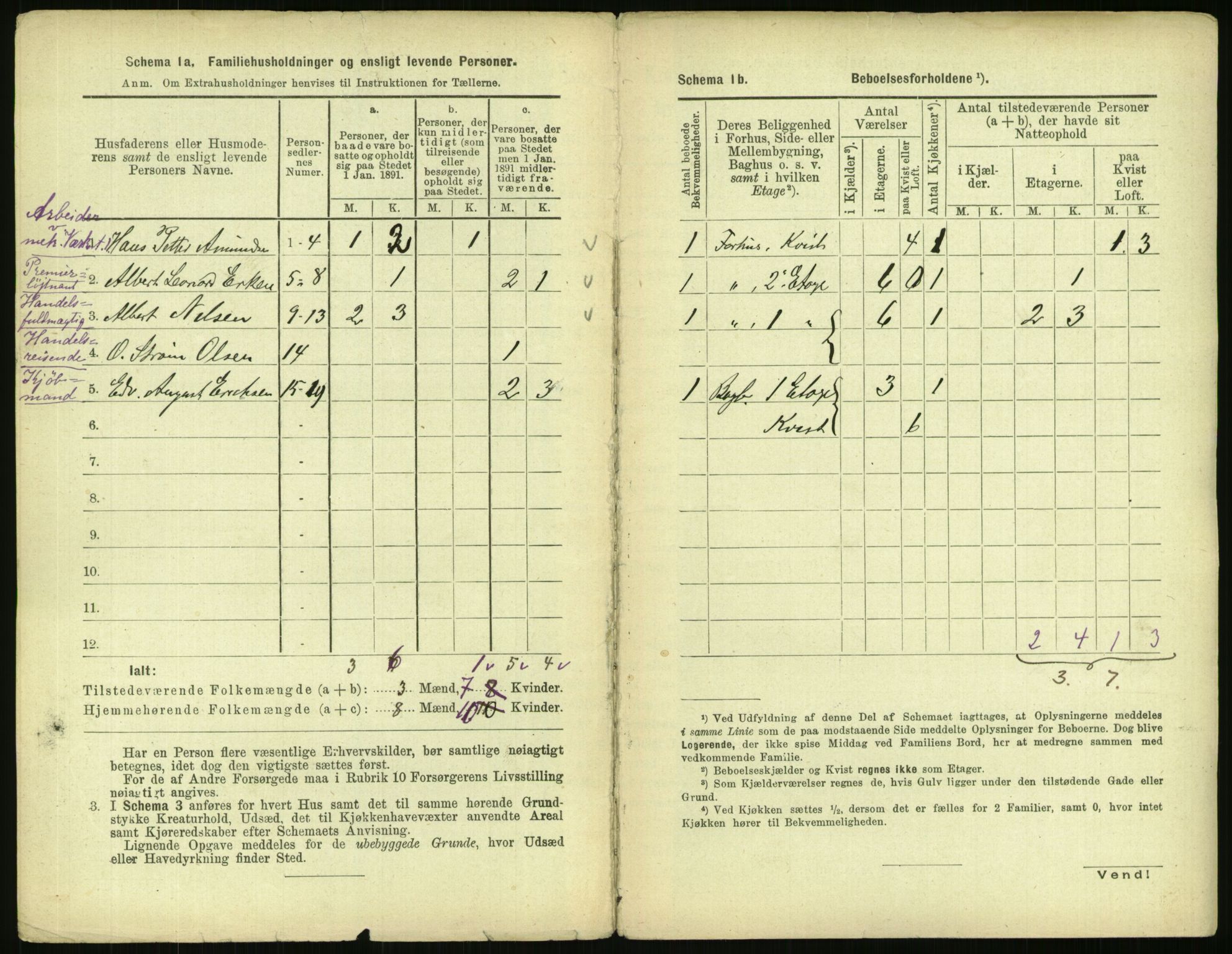 RA, 1891 census for 0301 Kristiania, 1891, p. 73410