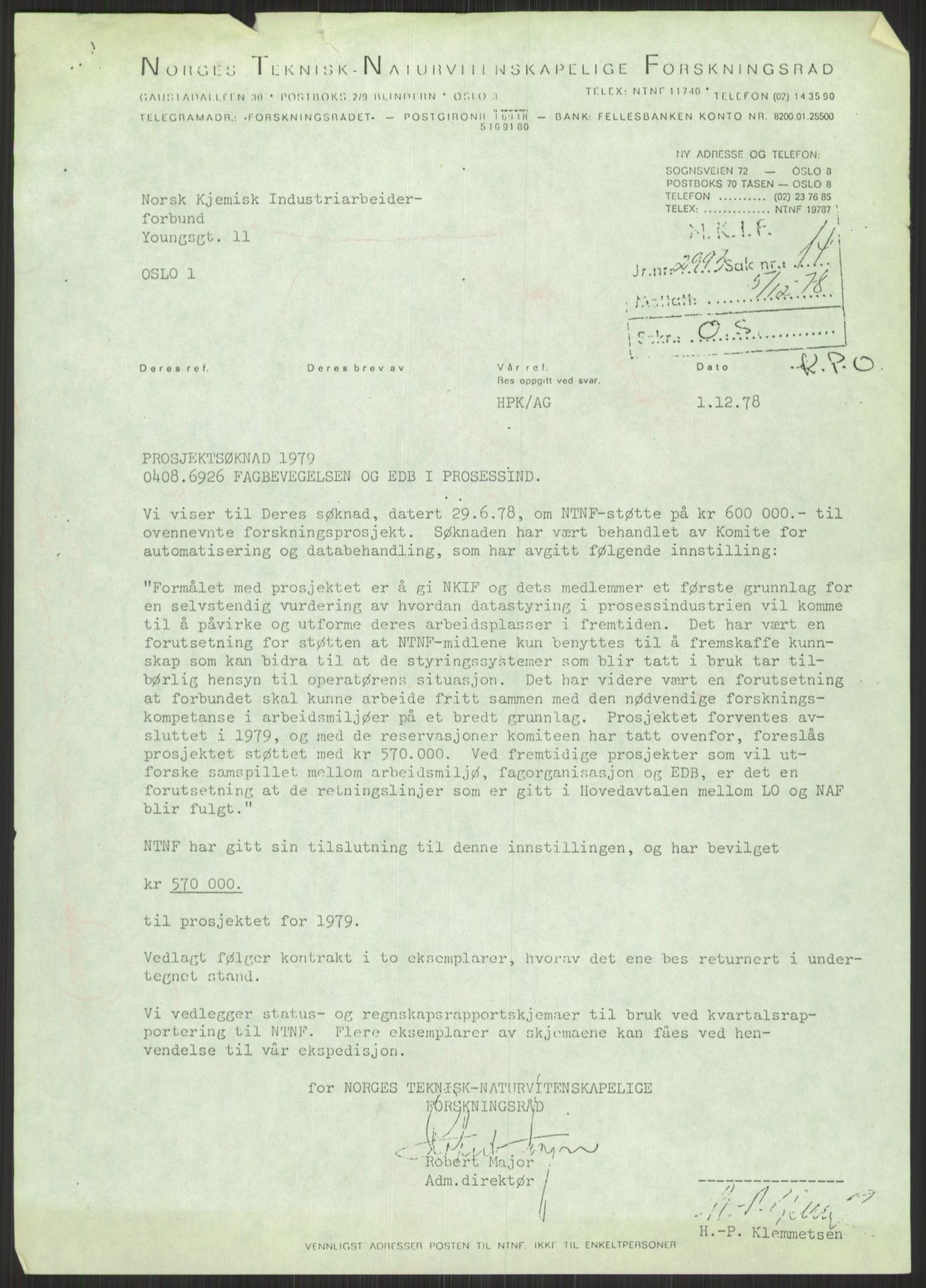 Nygaard, Kristen, AV/RA-PA-1398/F/Fi/L0006: Fagbevegelse, demokrati, Jern- og Metallprosjektet, 1970-2002, p. 715