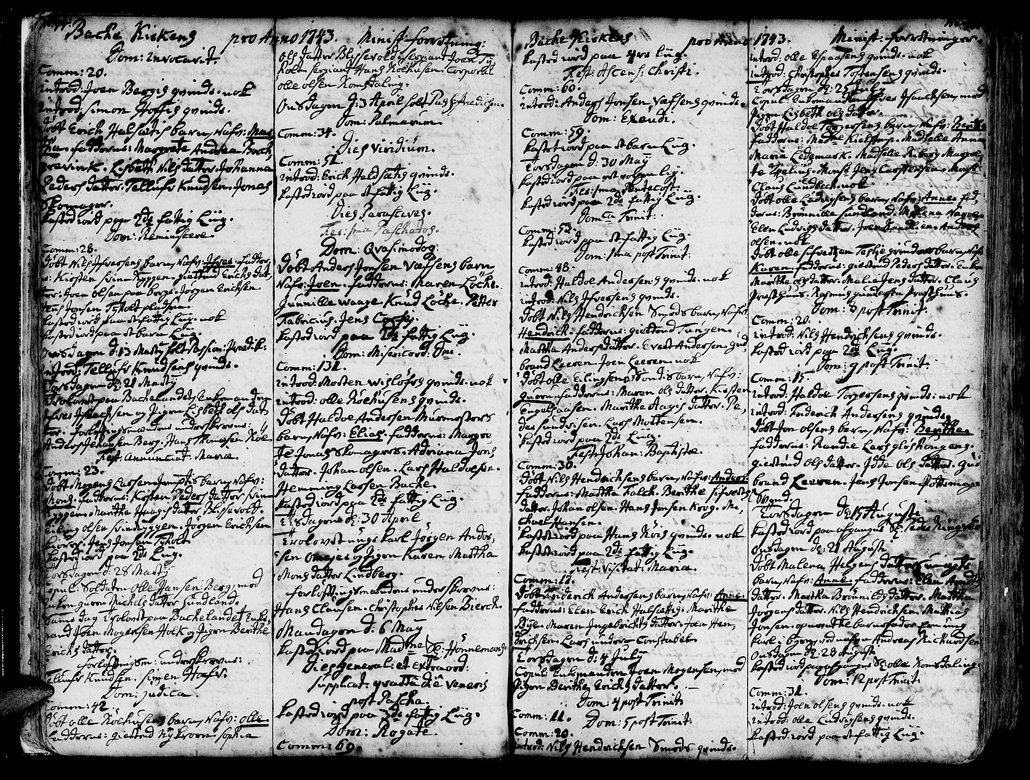 Ministerialprotokoller, klokkerbøker og fødselsregistre - Sør-Trøndelag, SAT/A-1456/606/L0276: Parish register (official) no. 606A01 /2, 1727-1779, p. 44-45