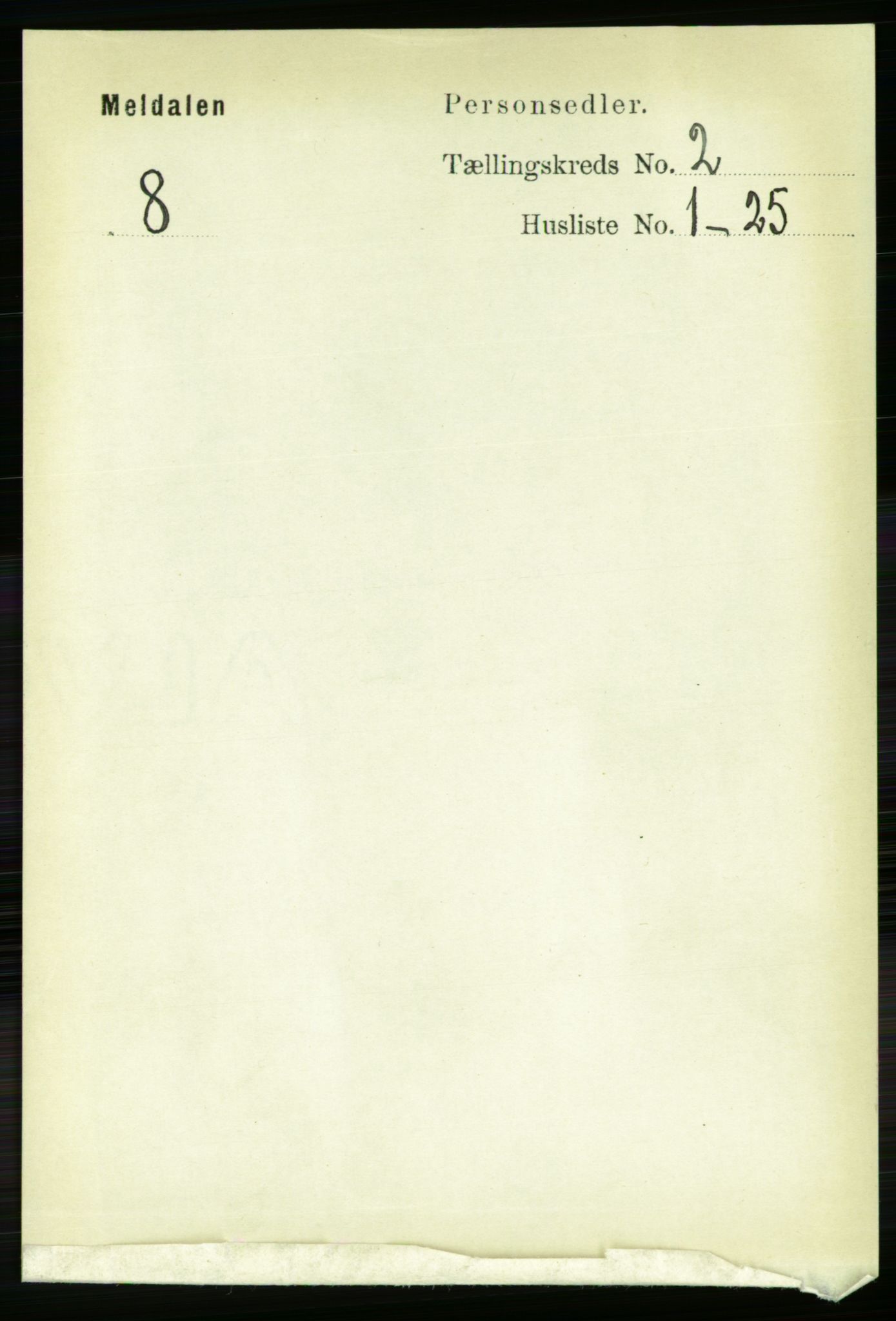 RA, 1891 census for 1636 Meldal, 1891, p. 1062