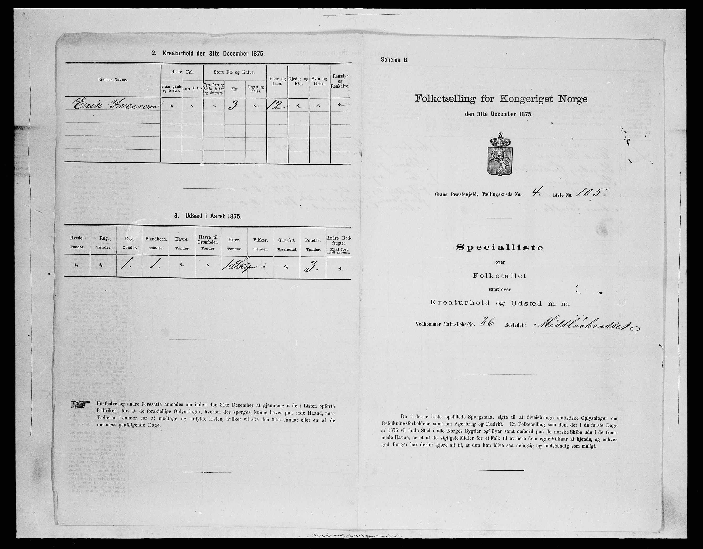 SAH, 1875 census for 0534P Gran, 1875, p. 758