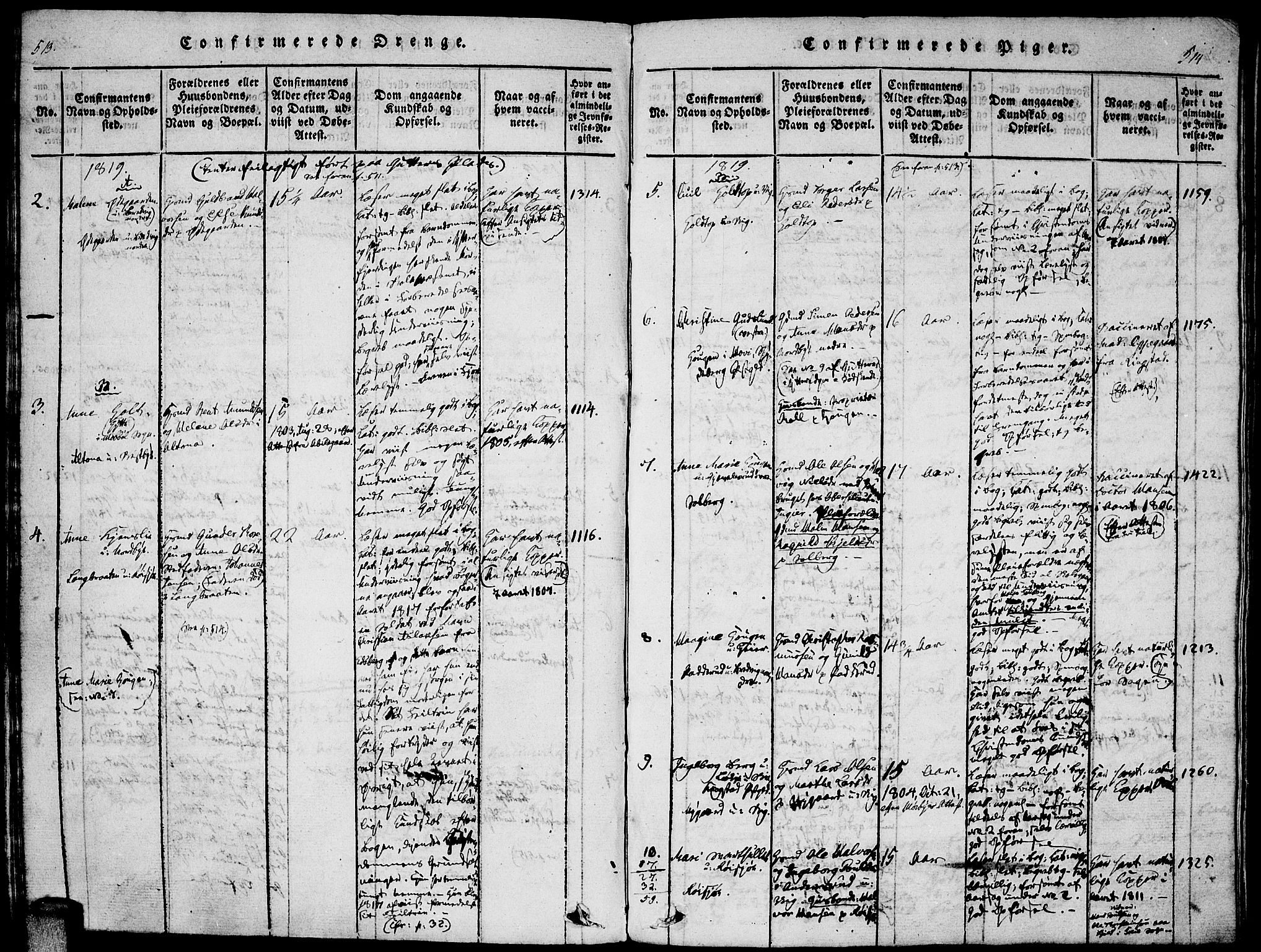 Enebakk prestekontor Kirkebøker, SAO/A-10171c/F/Fa/L0005: Parish register (official) no. I 5, 1790-1825, p. 513-514
