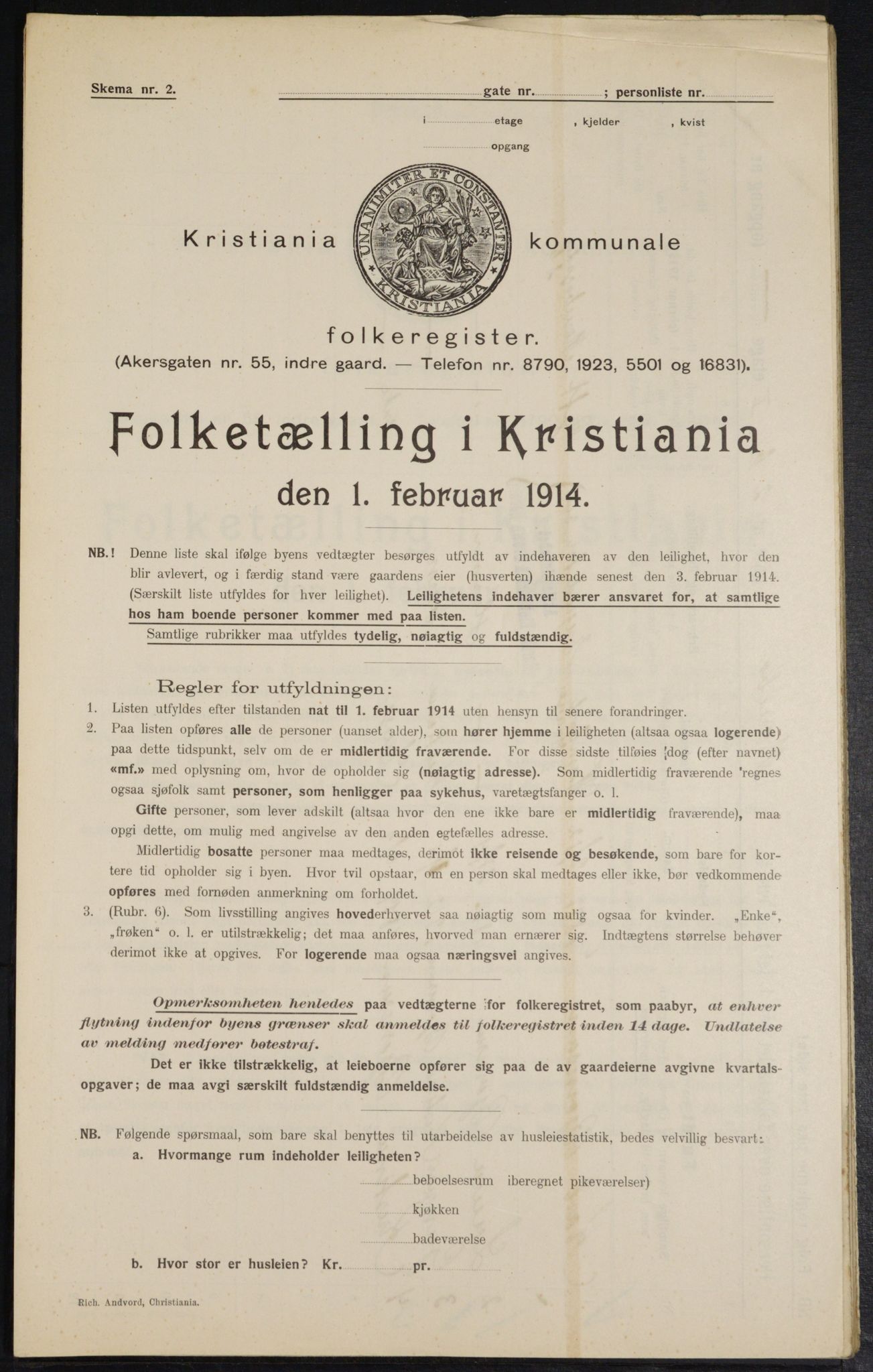 OBA, Municipal Census 1914 for Kristiania, 1914, p. 60342