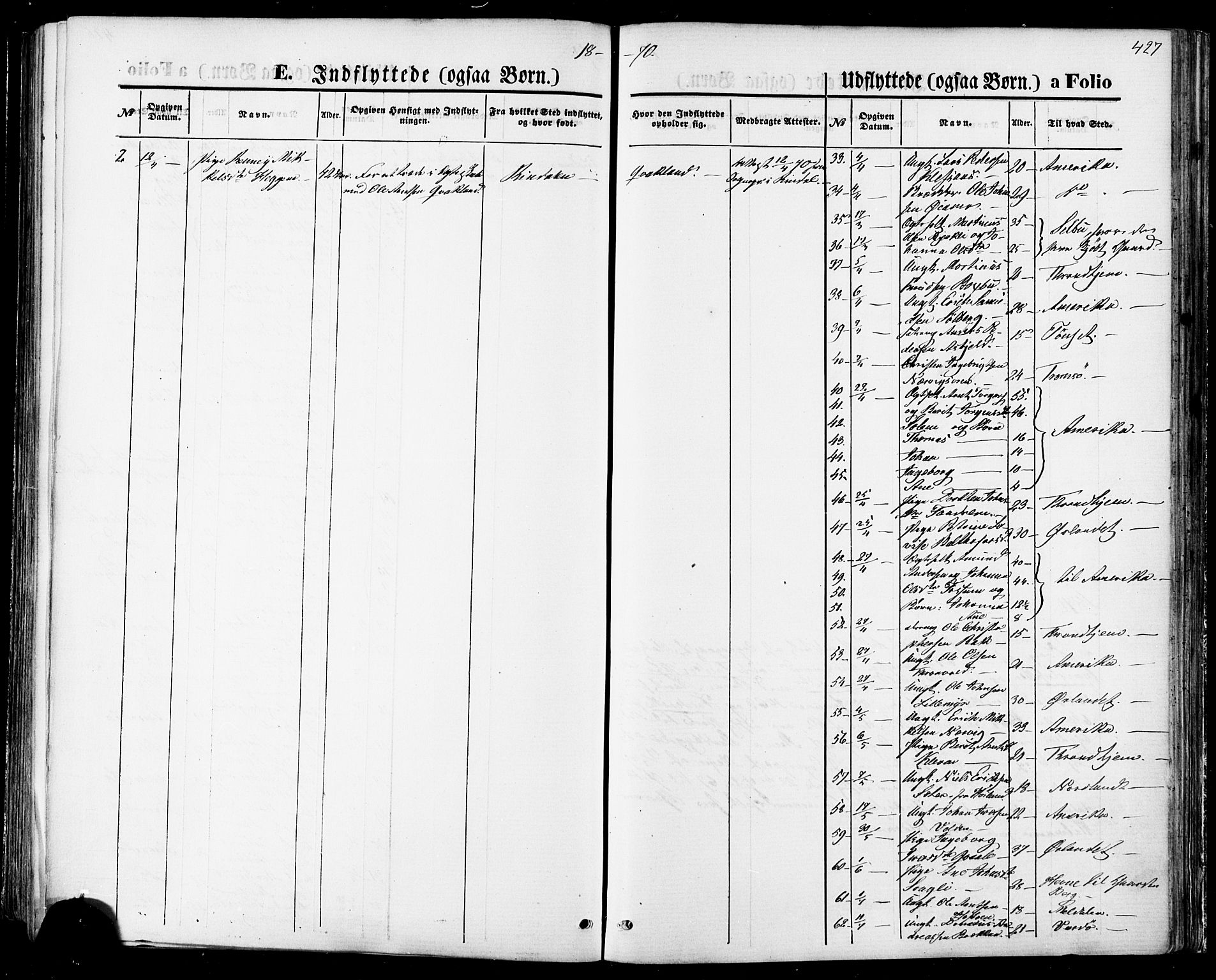 Ministerialprotokoller, klokkerbøker og fødselsregistre - Sør-Trøndelag, SAT/A-1456/668/L0807: Parish register (official) no. 668A07, 1870-1880, p. 427