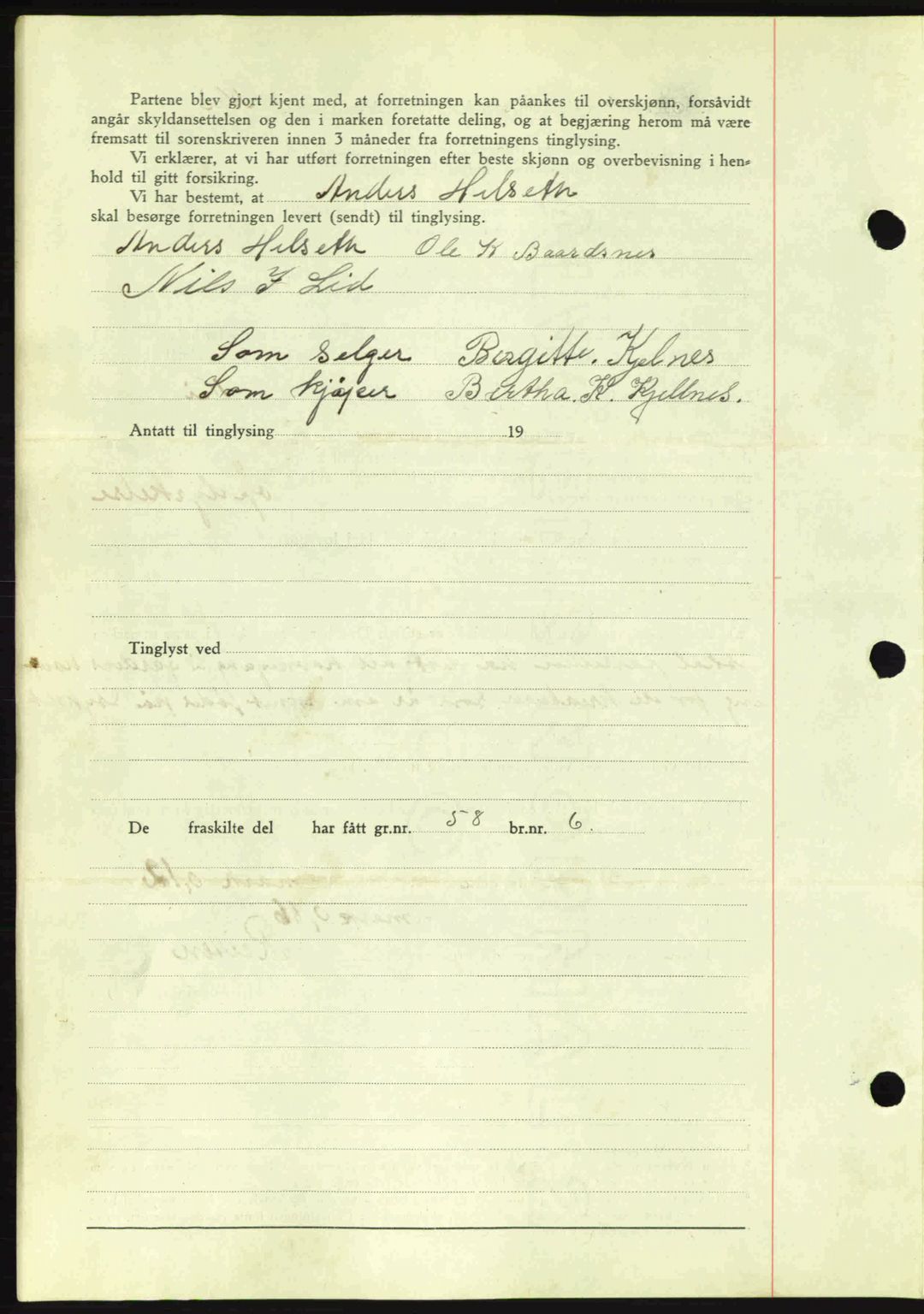 Romsdal sorenskriveri, AV/SAT-A-4149/1/2/2C: Mortgage book no. A8, 1939-1940, Diary no: : 398/1940